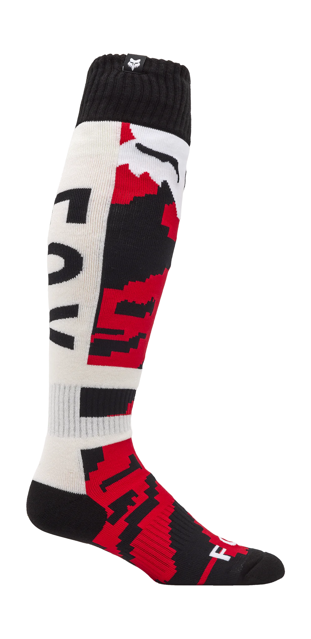 Fox Motocross Socks 180 Kairos - White / Fluo Red