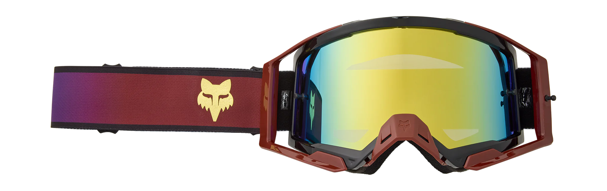 Fox Motocross Goggle Airspace II Drip - Rust - Gold Spark