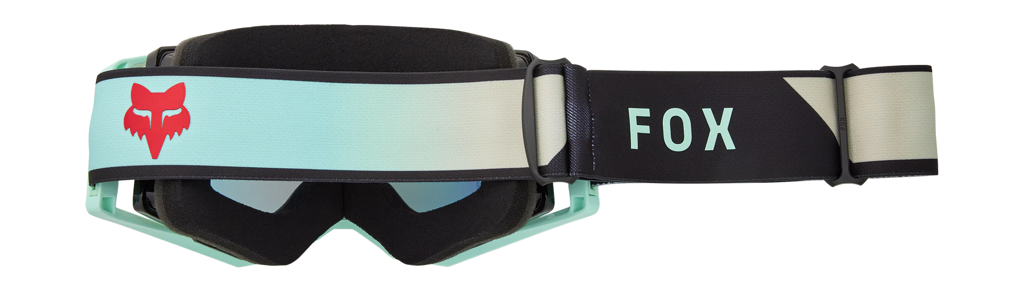 Fox Motocross Goggle Airspace II Drip - Turquoise - Red Spark