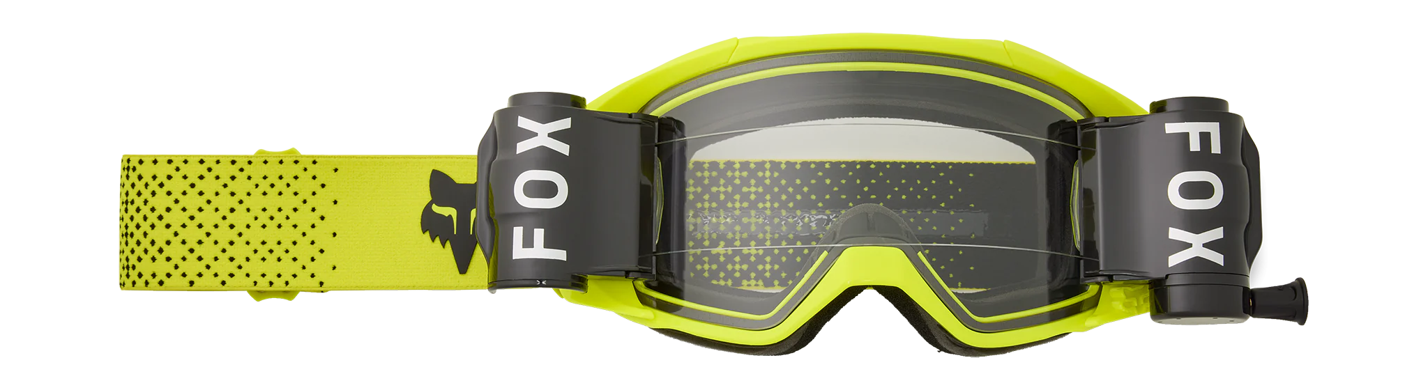 Fox Motocross Goggle Roll-Off Vue - Fluo Yellow - Clear