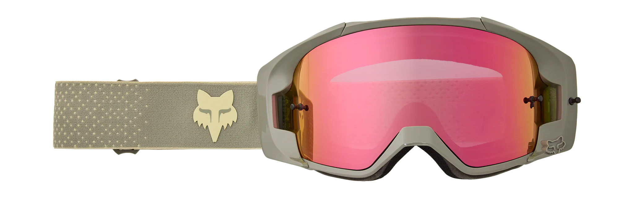Fox Motocross Goggle Vue Core - Cream - Injected Vivid Pink