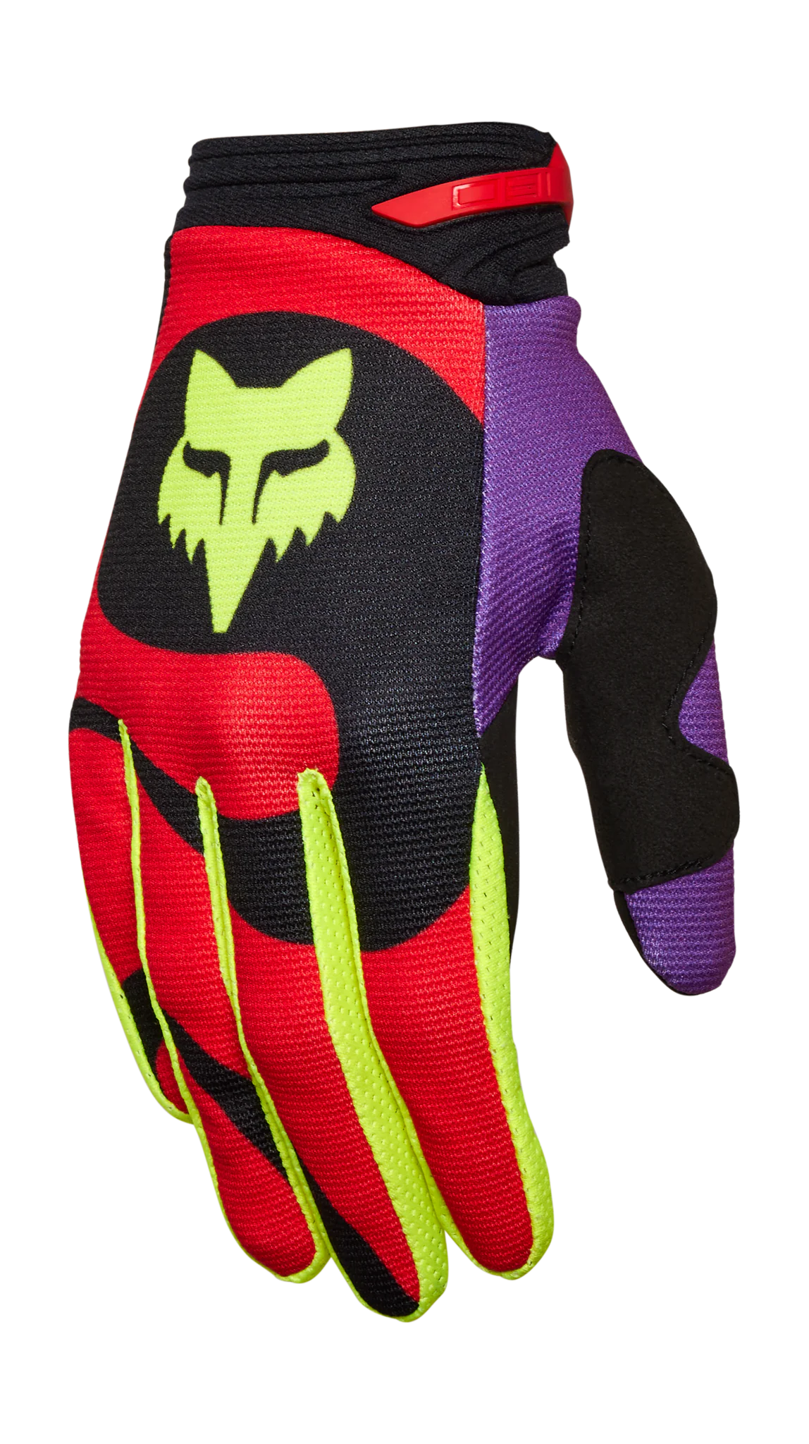 Fox Motocross Gloves 180 Emotion - Fluo Red