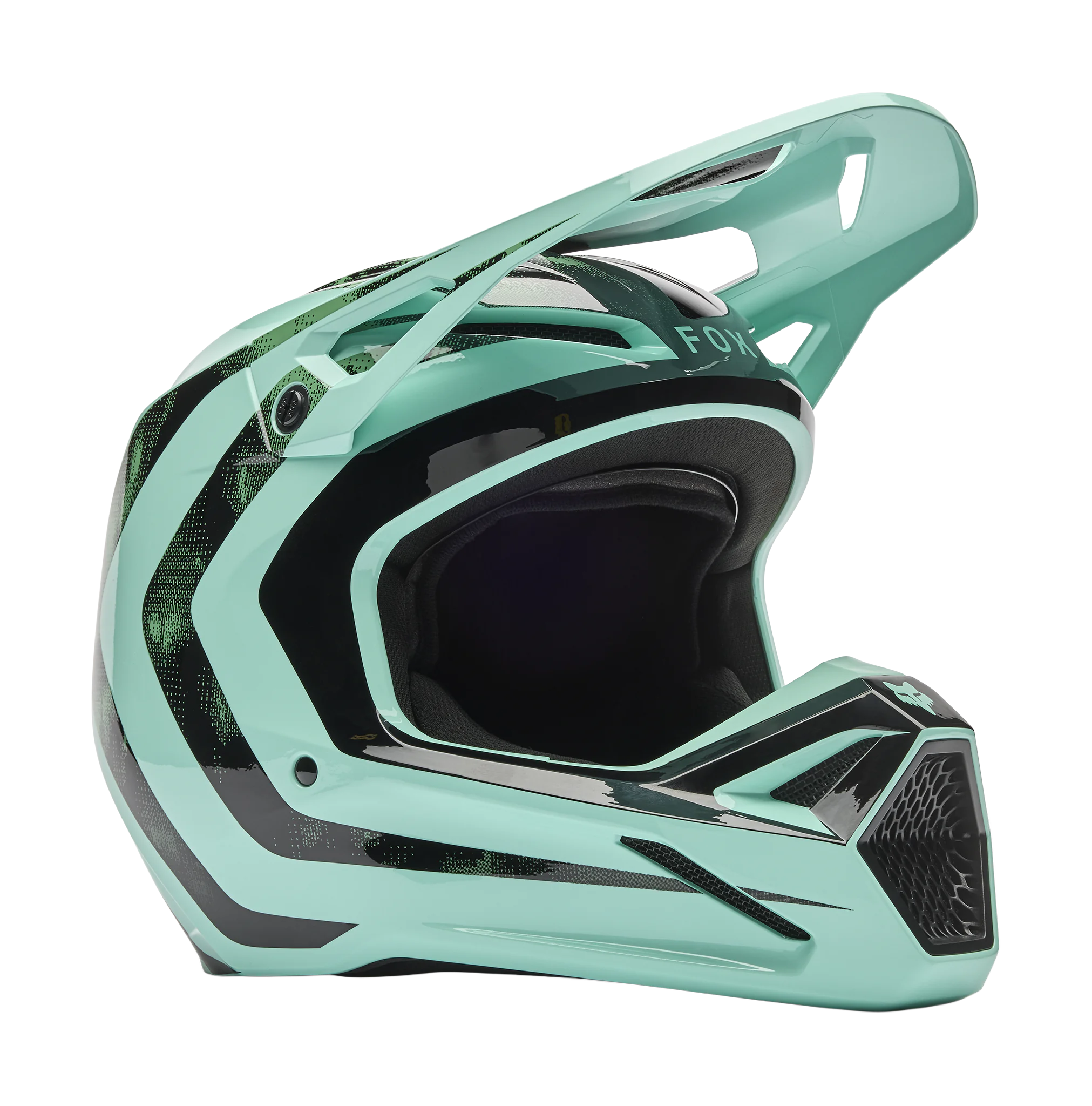 Fox Motocross Helmet V1 Kairos - Turquoise