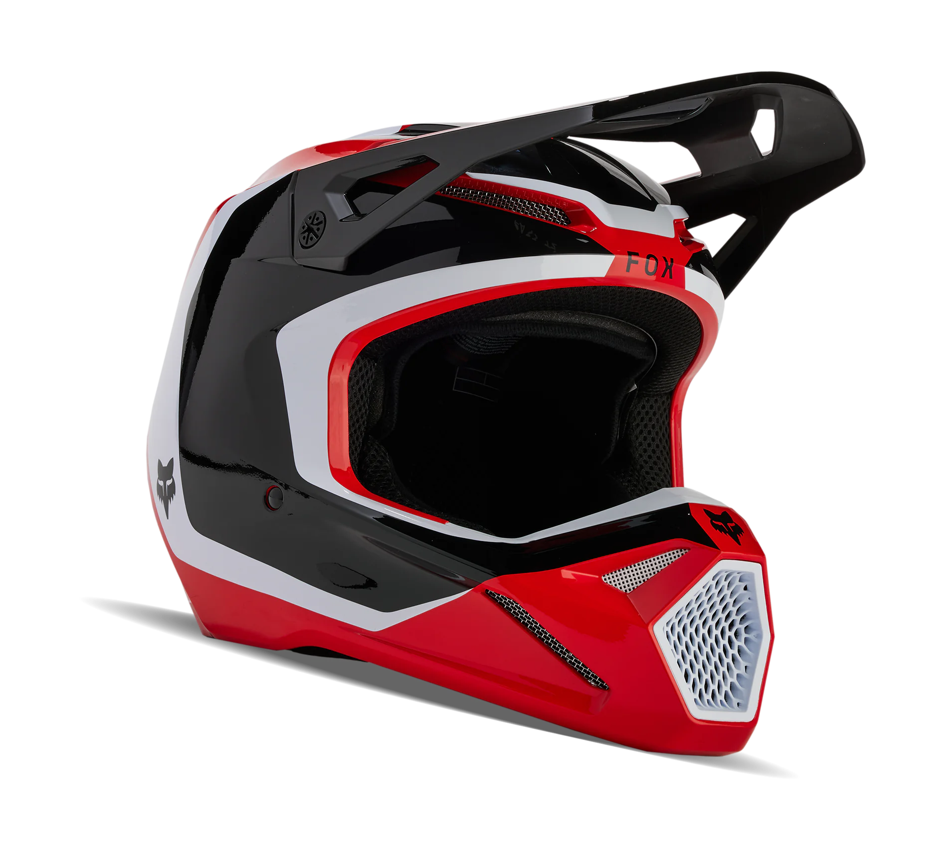 Fox Motocross Helmet V1 Nitro - Flo Red