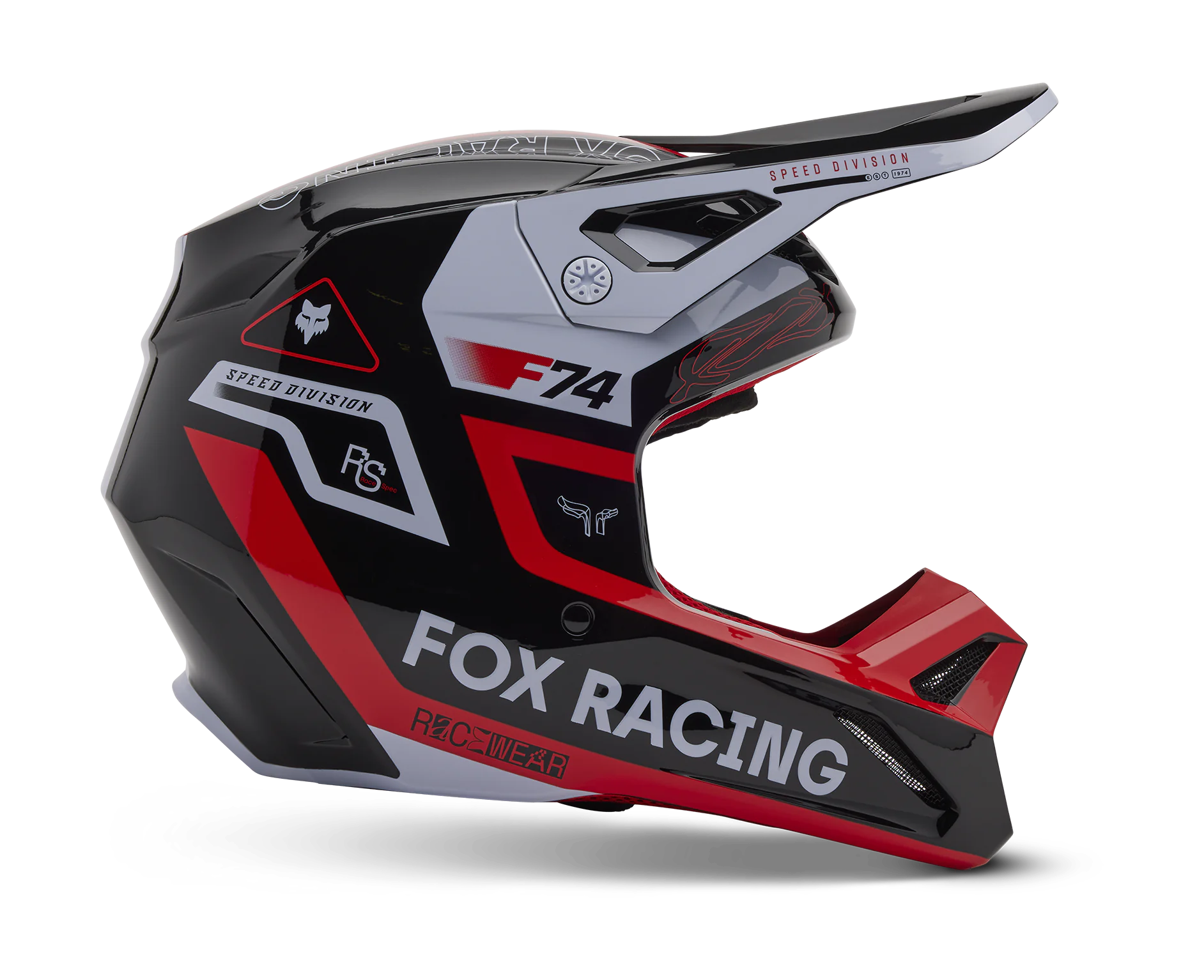 Fox Motocross Helmet V1 Race Spec - Fluo Red