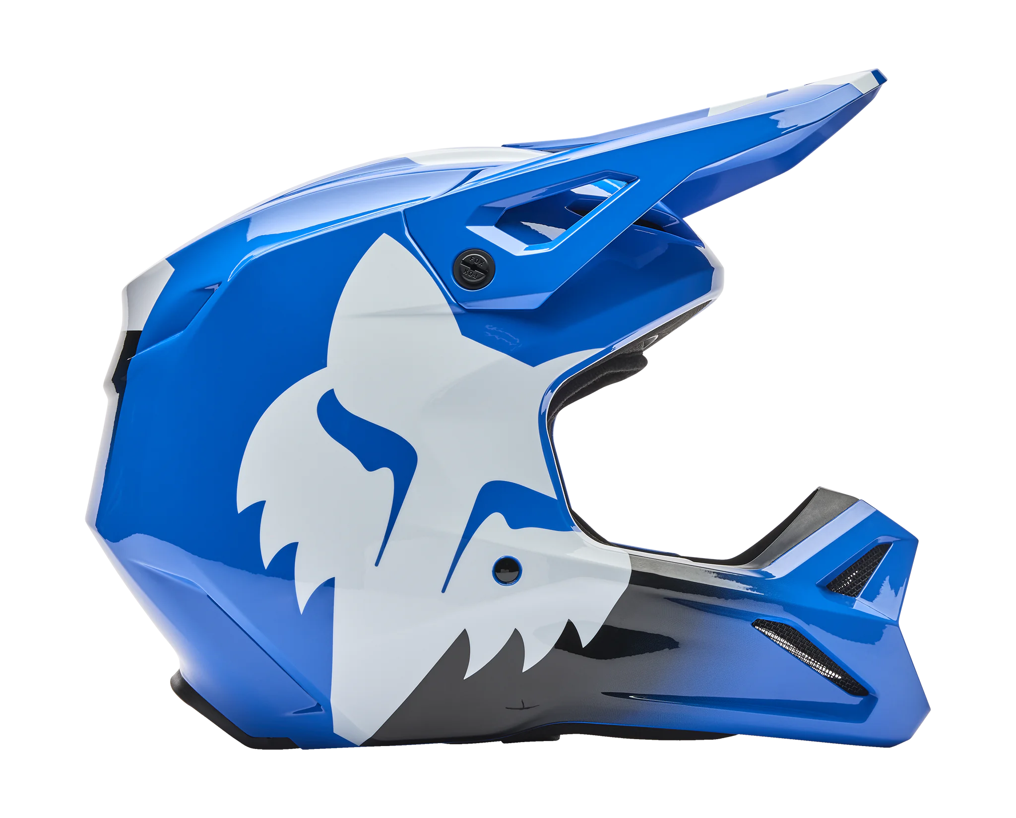 Fox Motocross Helmet V1 Shield - Blue
