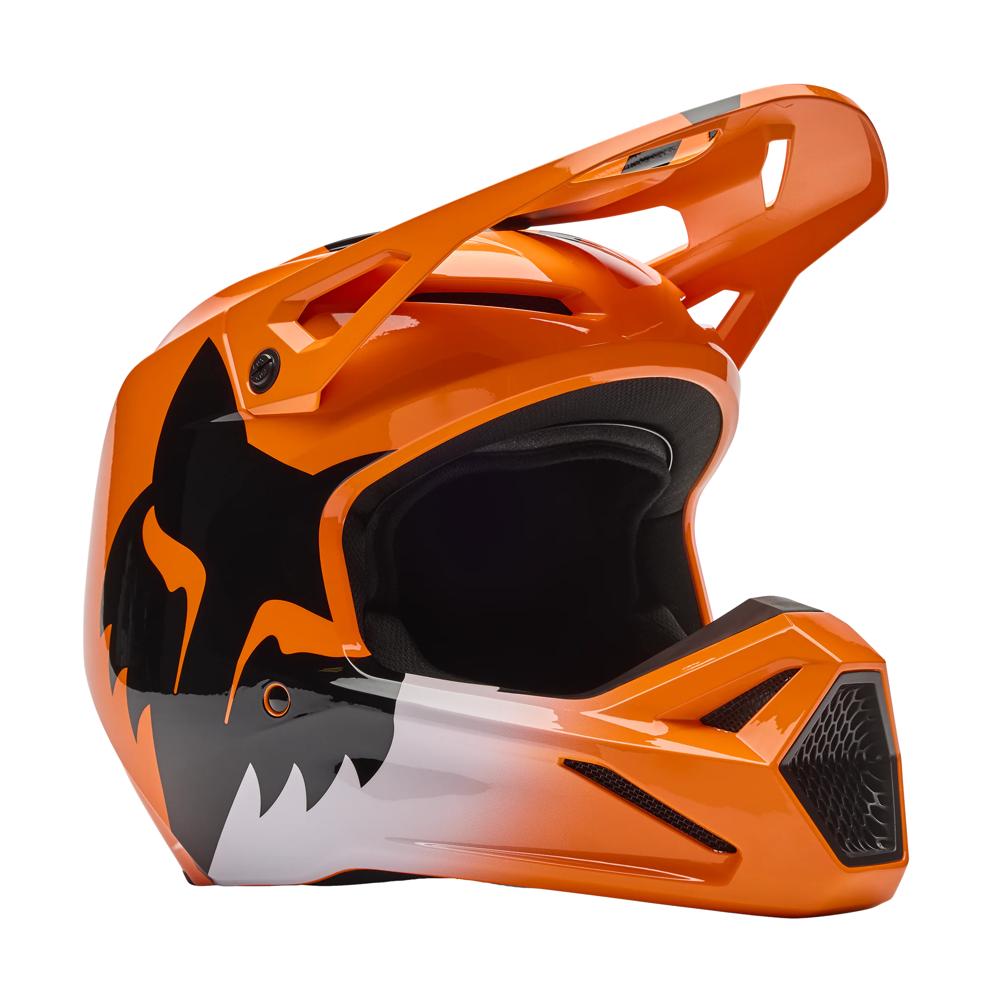 Fox Motocross Helmet V1 Shield - Fluo Orange