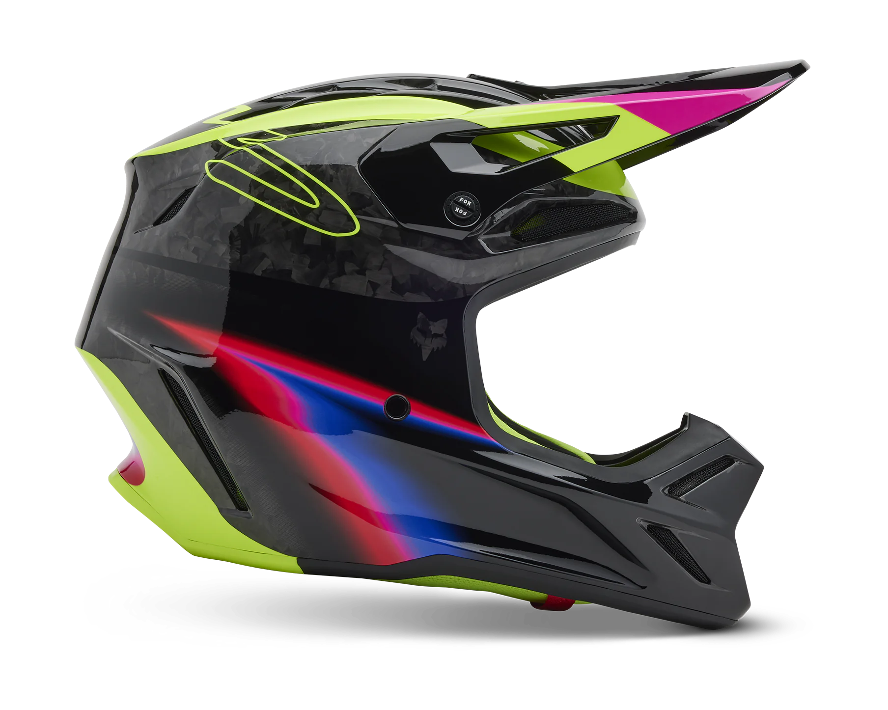 Fox Motocross Helmet V3 RS Energy - Black