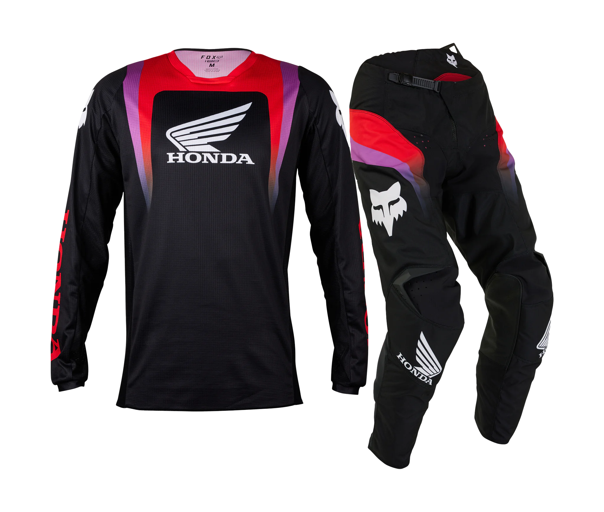 Fox Motocross Gear 180 Honda - Multi Black