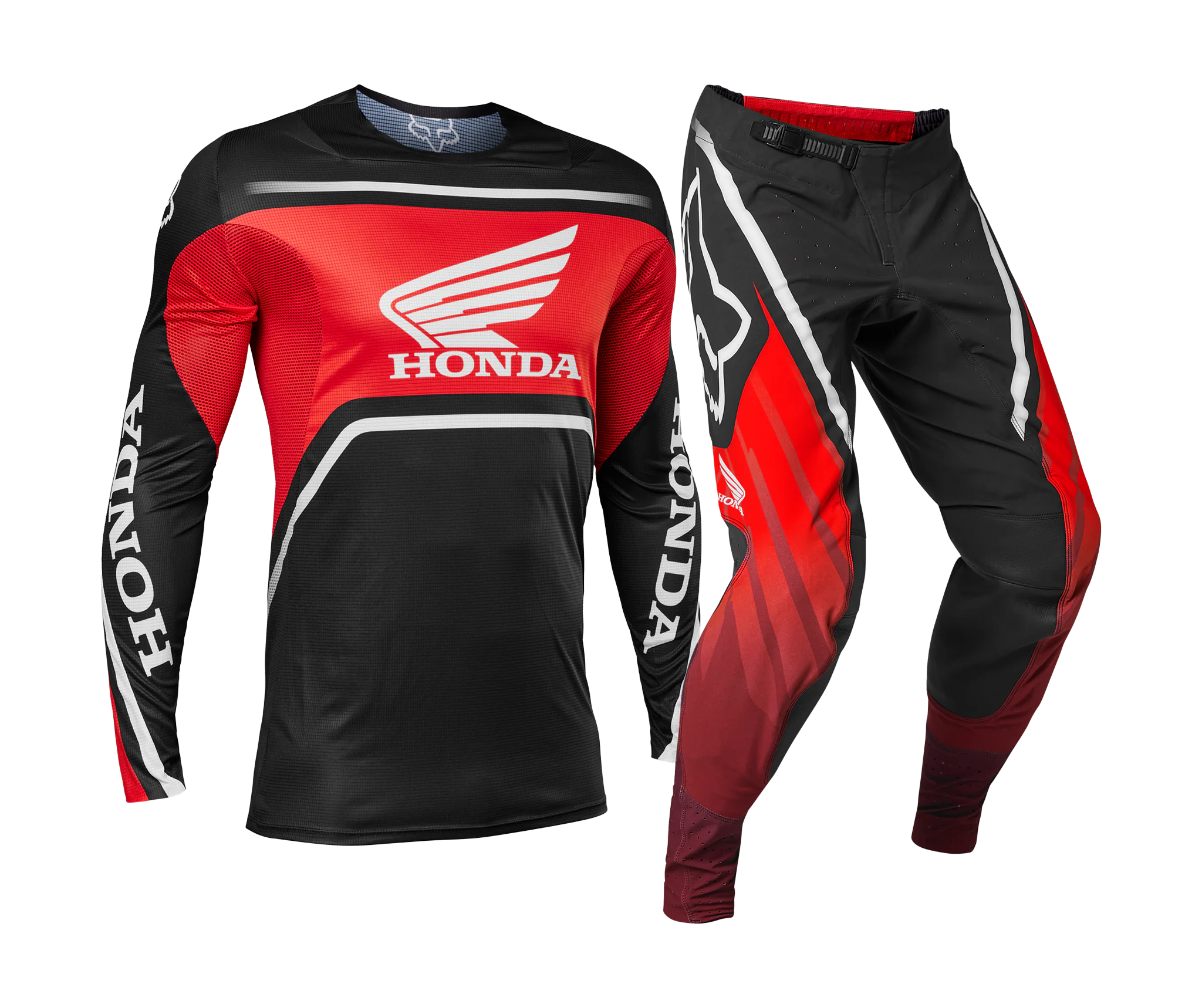 Fox Motocross Gear Flexair Honda - Red / Black / White