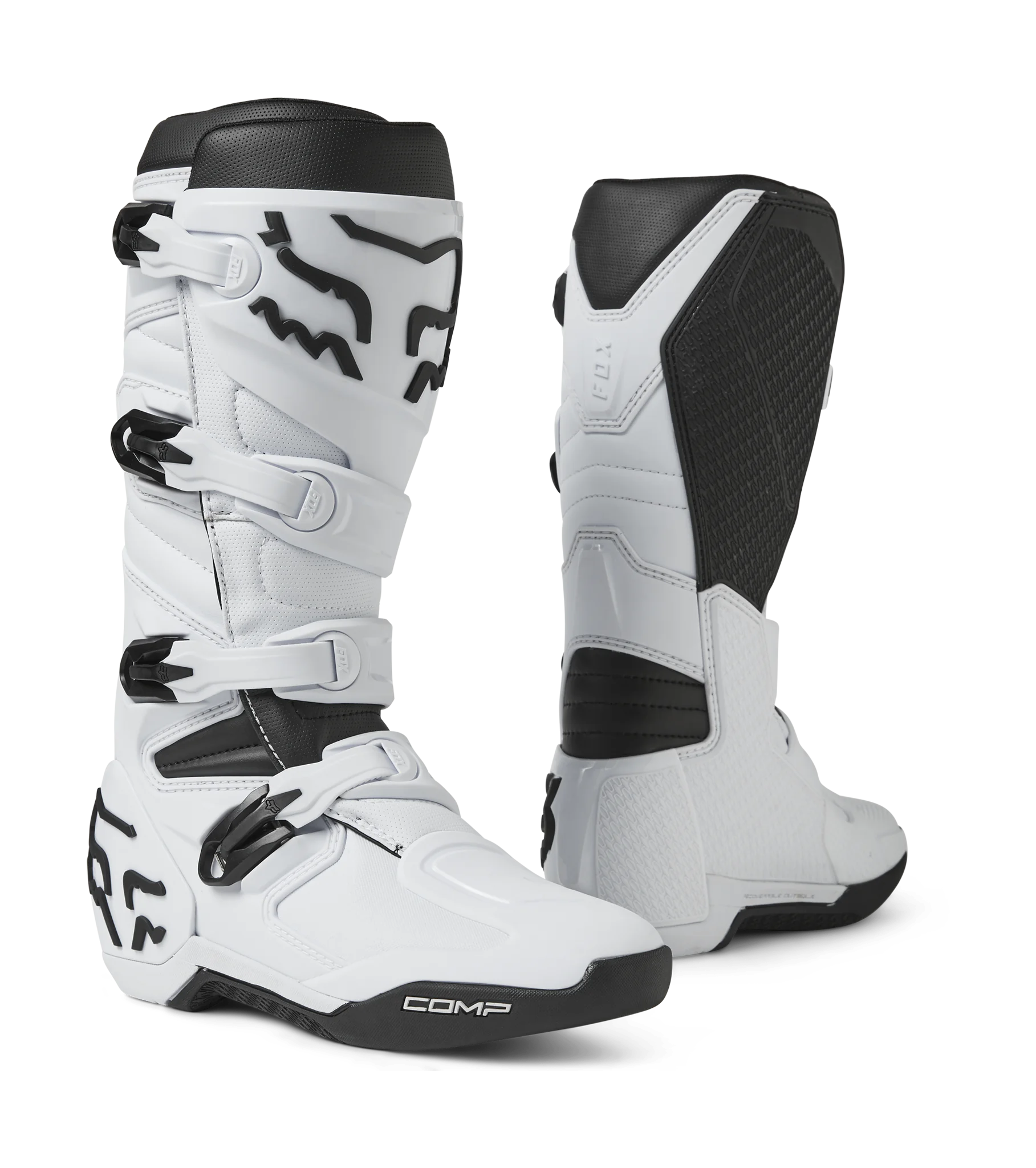 Fox Motocross Boots Comp - White