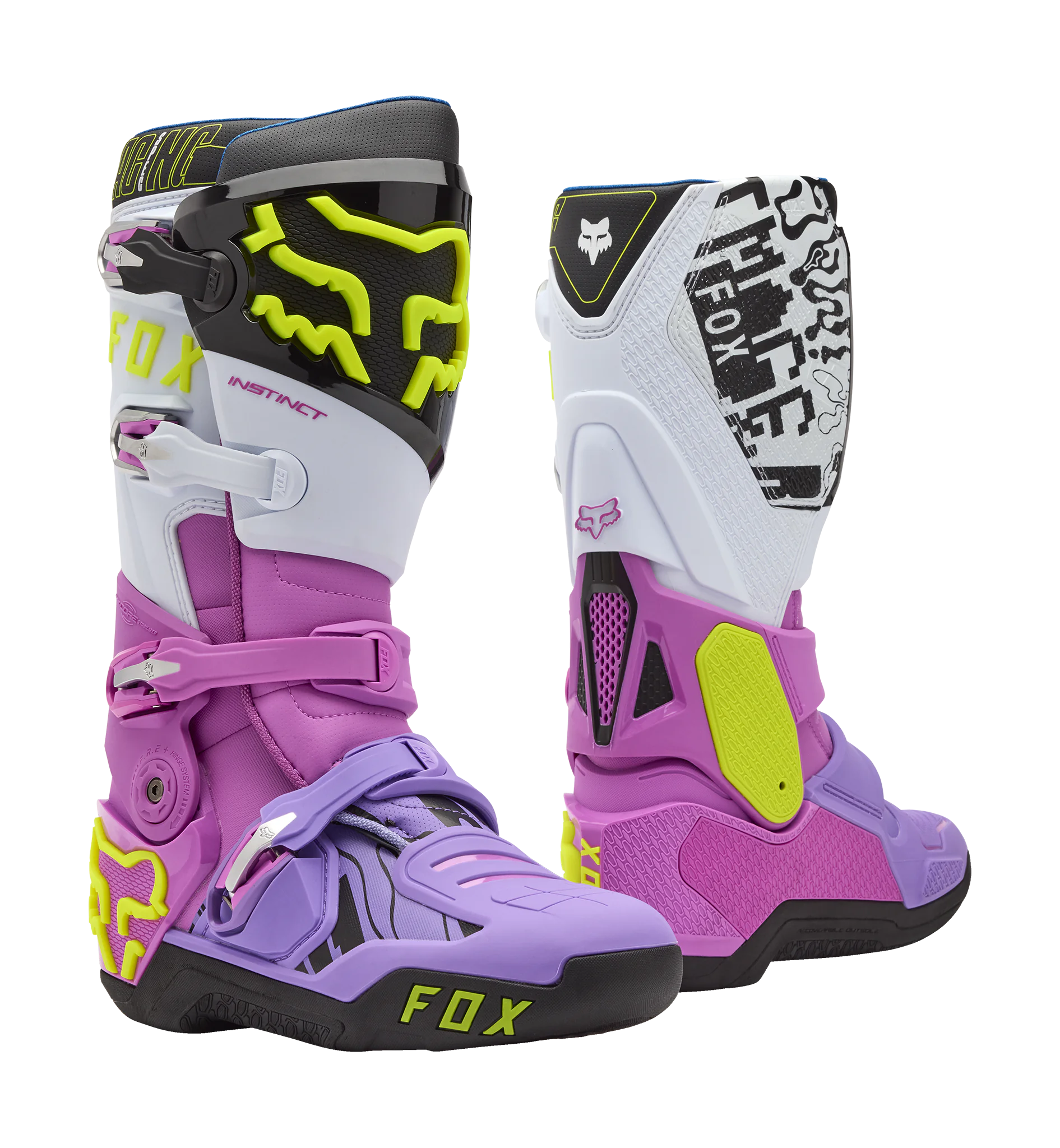 Fox Motocross Boots Instinct Image Phantom LE - Multi