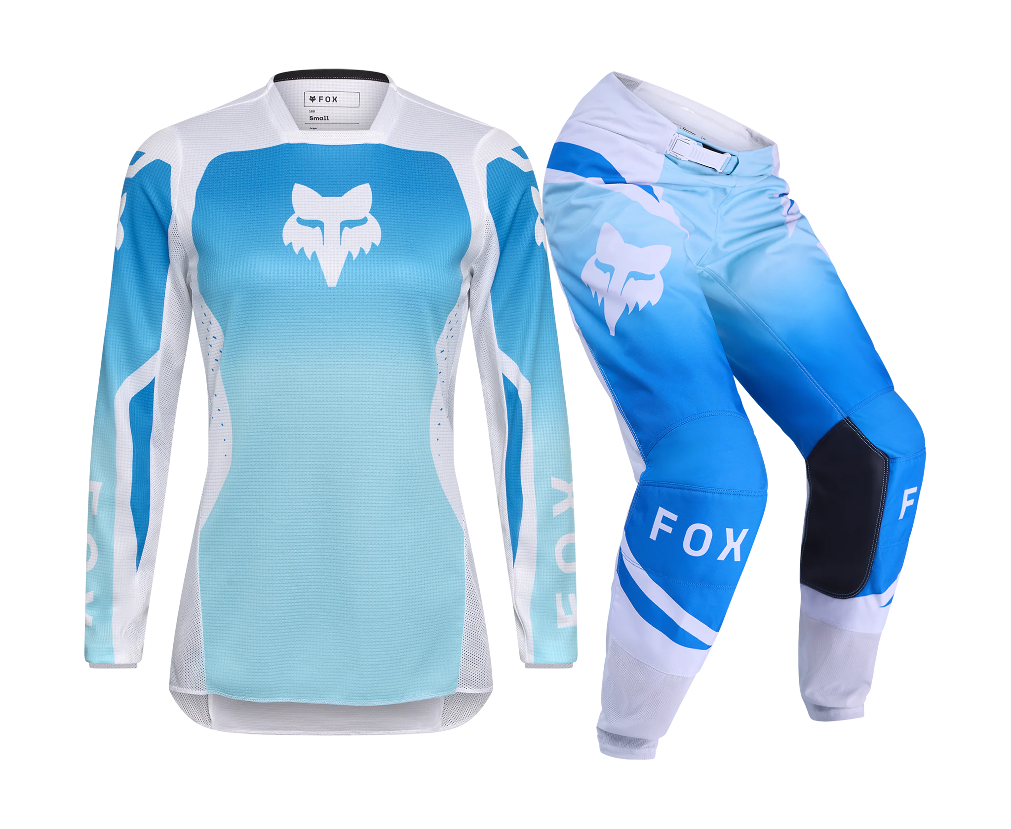 Fox Women Motocross Gear 2026 180 Shield - White / Blue