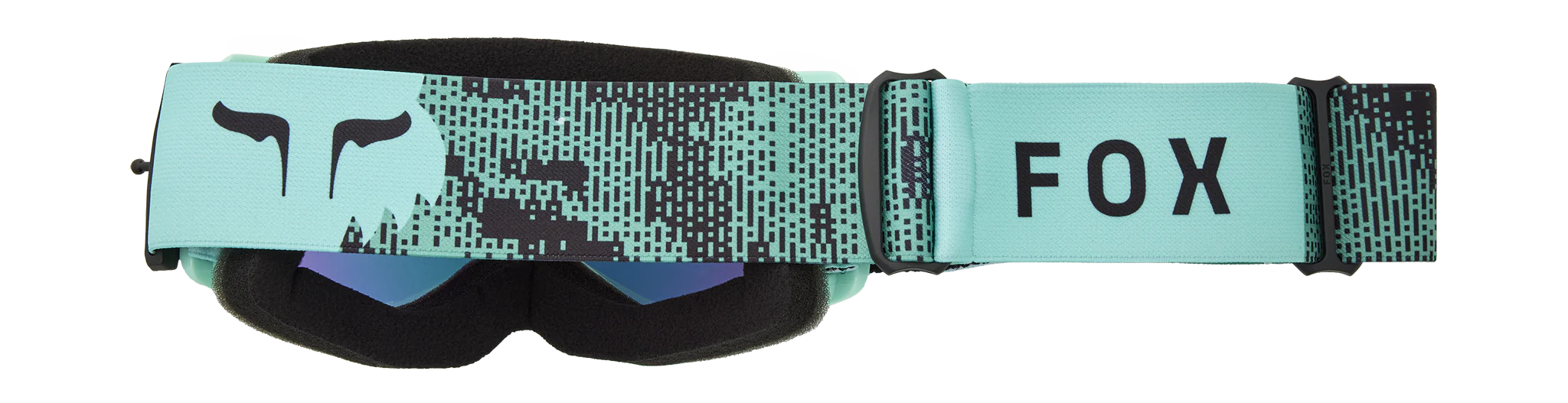 Fox Youth Motocross Goggle Main II Kairos - Turquoise - Green Spark