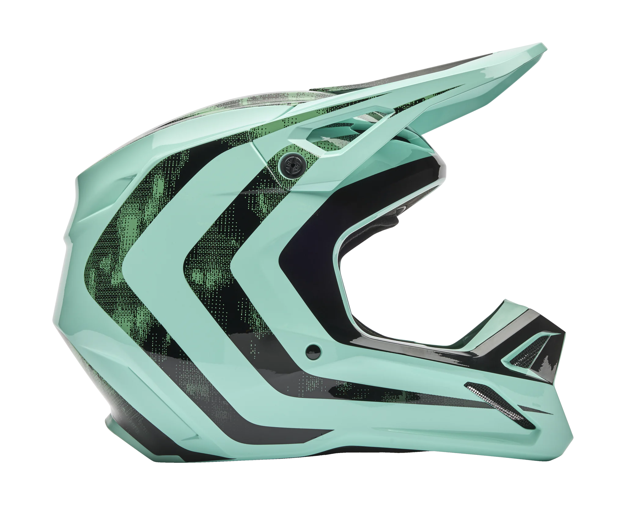 Fox Youth Motocross Helmet V1 Kairos - Turquoise
