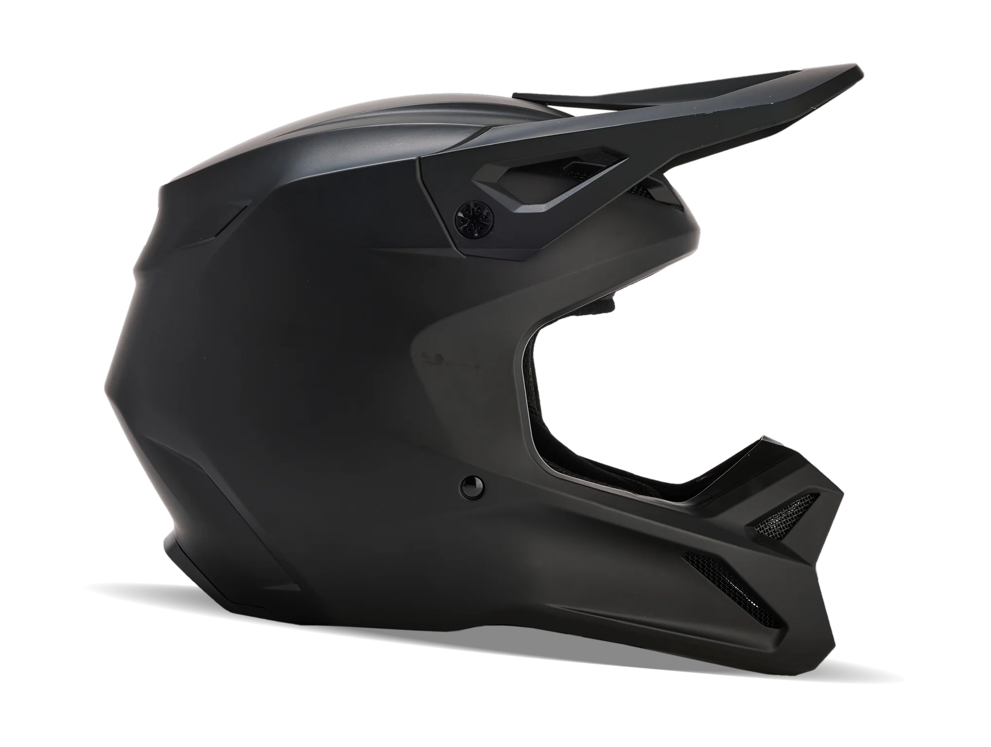 Fox Youth Motocross Helmet V1 Matte - Matte Black