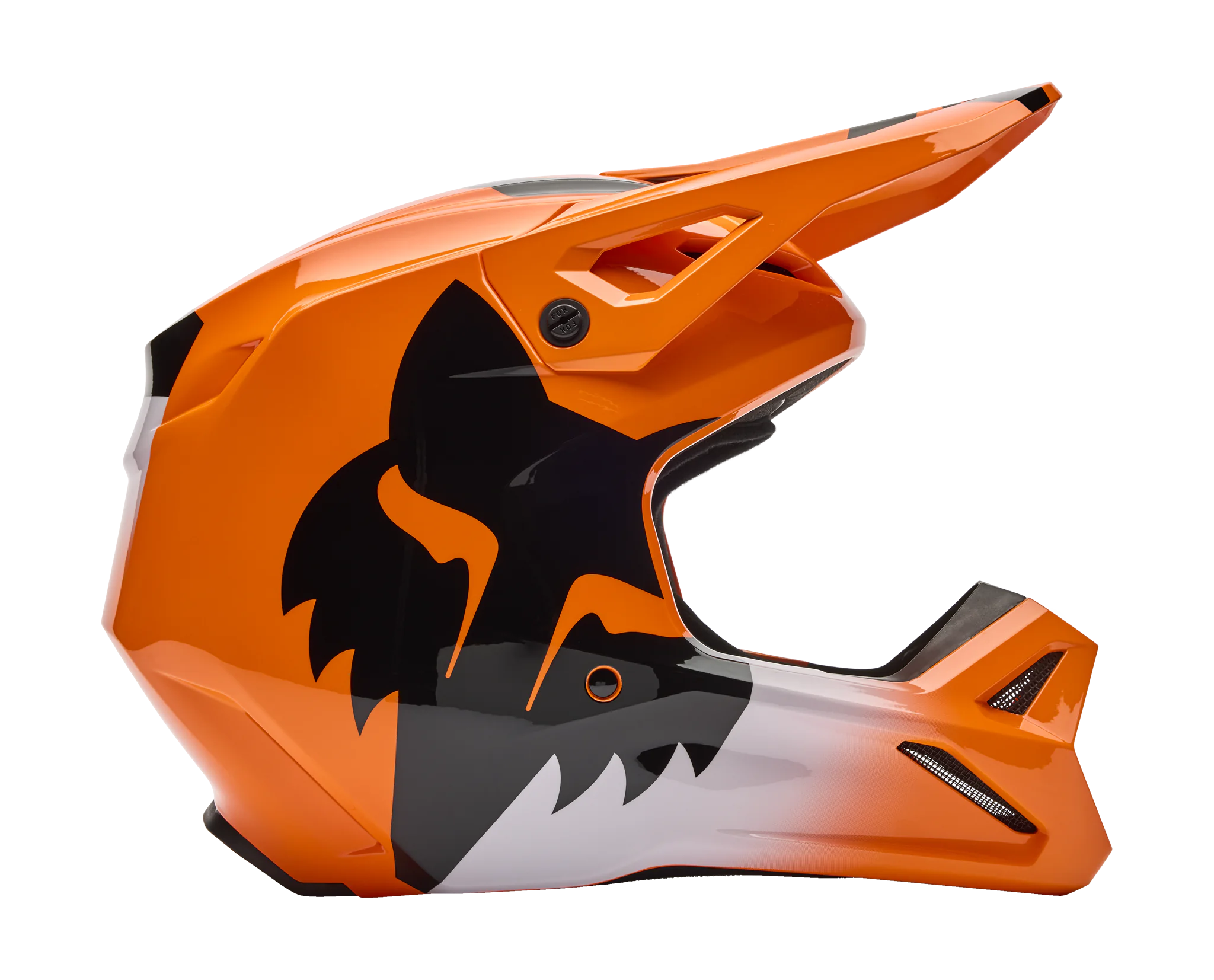 Fox Youth Motocross Helmet V1 Shield - Fluo Orange