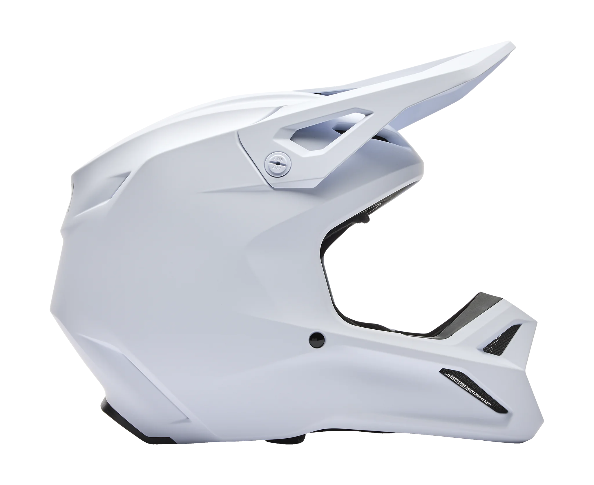 Fox Youth Motocross Helmet V1 Solid - Matte White
