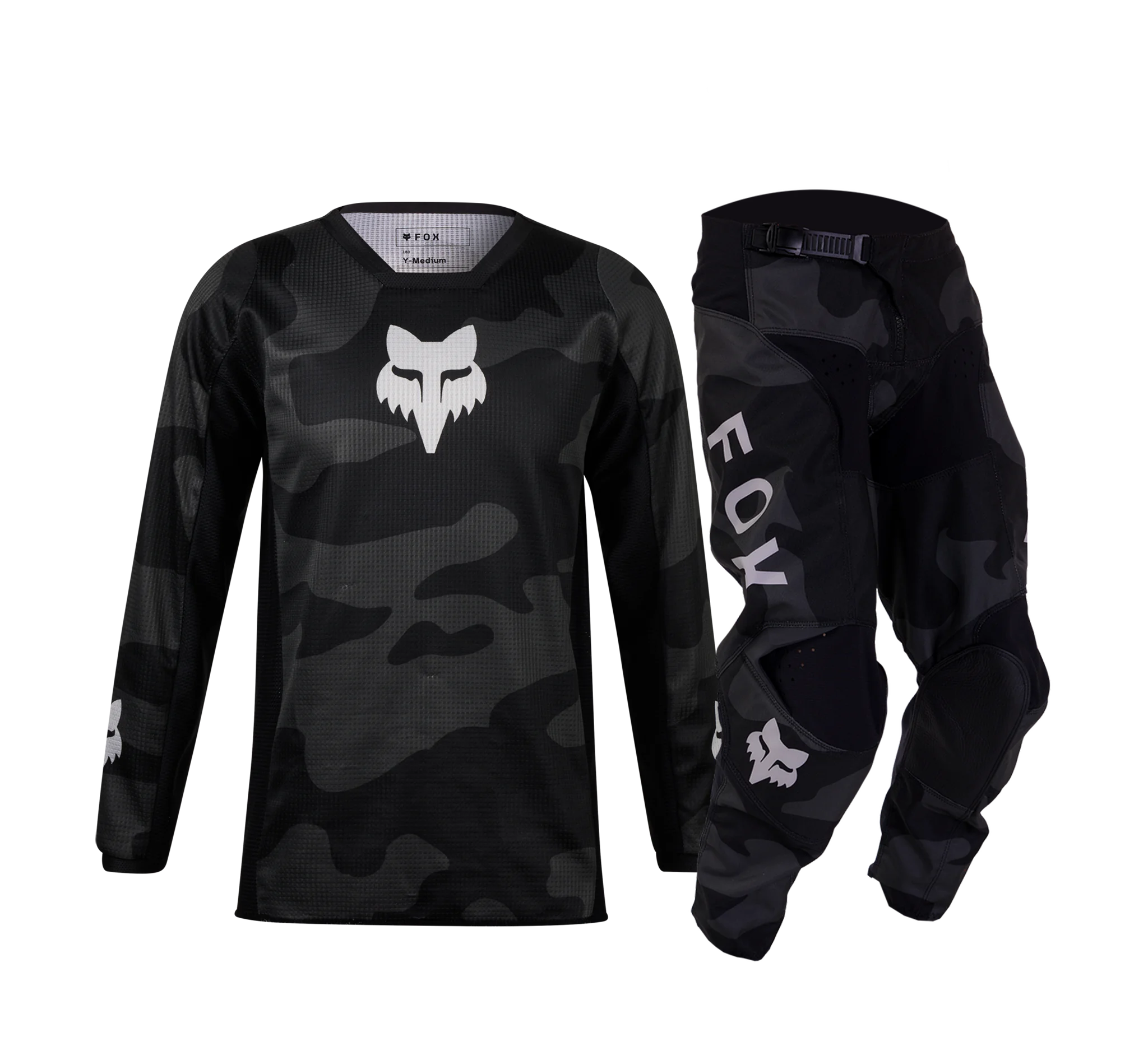Fox Youth Motocross Gear 2026 180 Bnkr - Black Camo