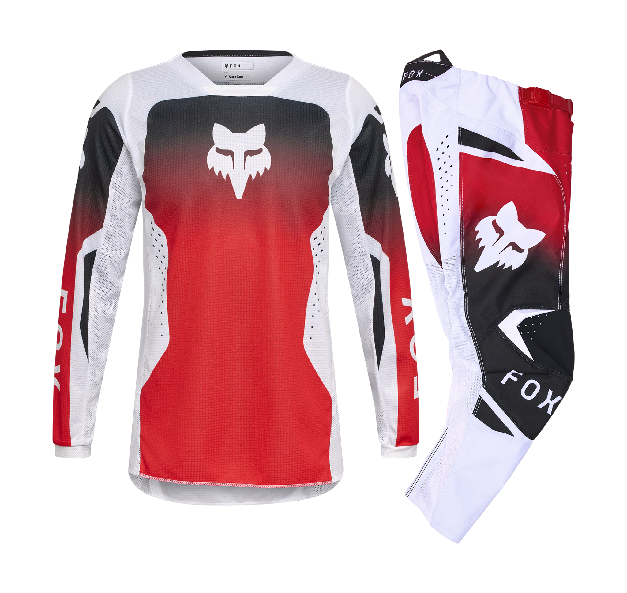 Fox Youth Motocross Gear 2026 180 Shield - Fluo Red