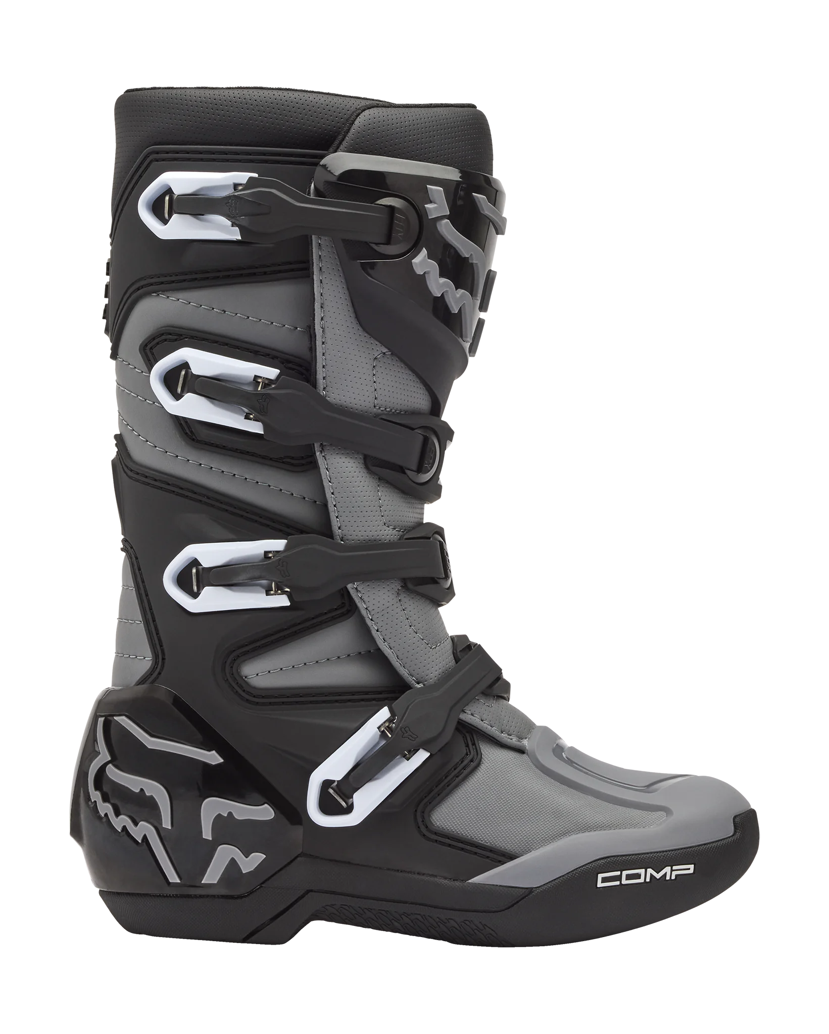 Fox Youth Motocross Boots Comp Core - Black / Grey
