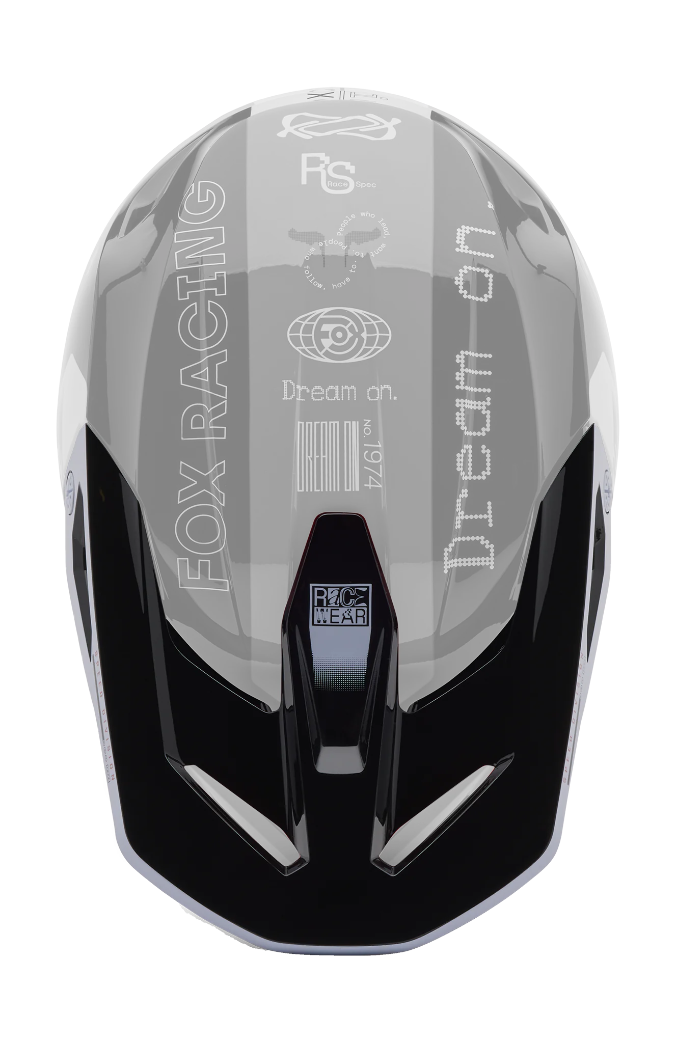 Fox Youth Helmet Visor V1 Race Spec - Fluo Red