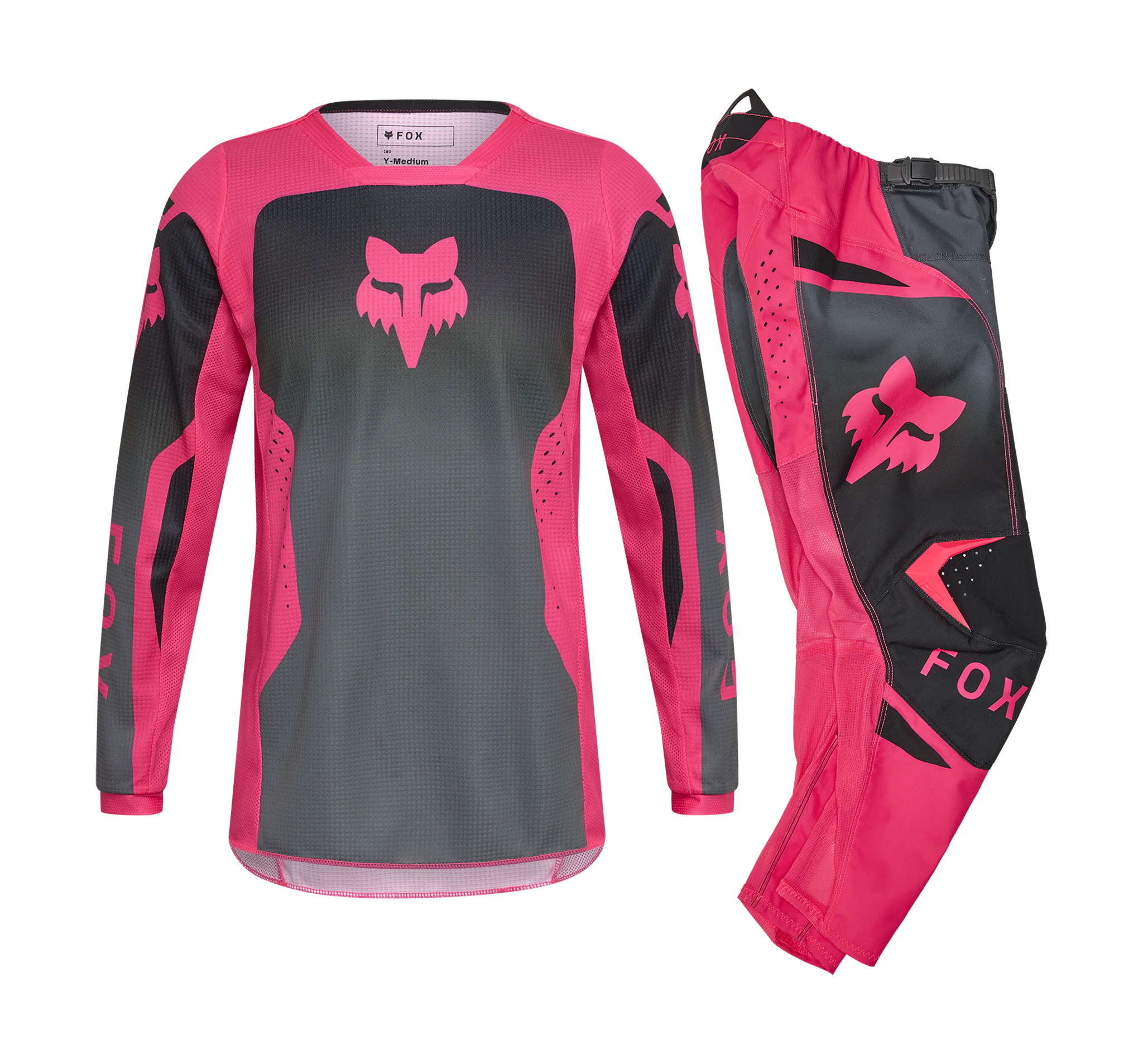 Fox Girls Motocross Gear 2026 180 Shield - Black / Pink