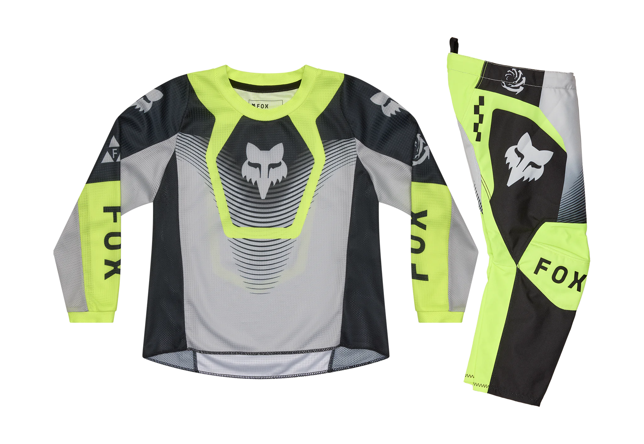 Fox Mini Motocross Gear 2026 180 Collect - Grey / Yellow
