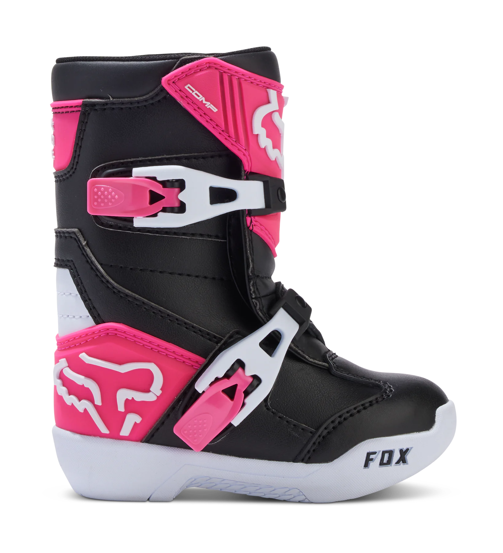 Fox Mini Motocross Boots Comp - Black / Pink