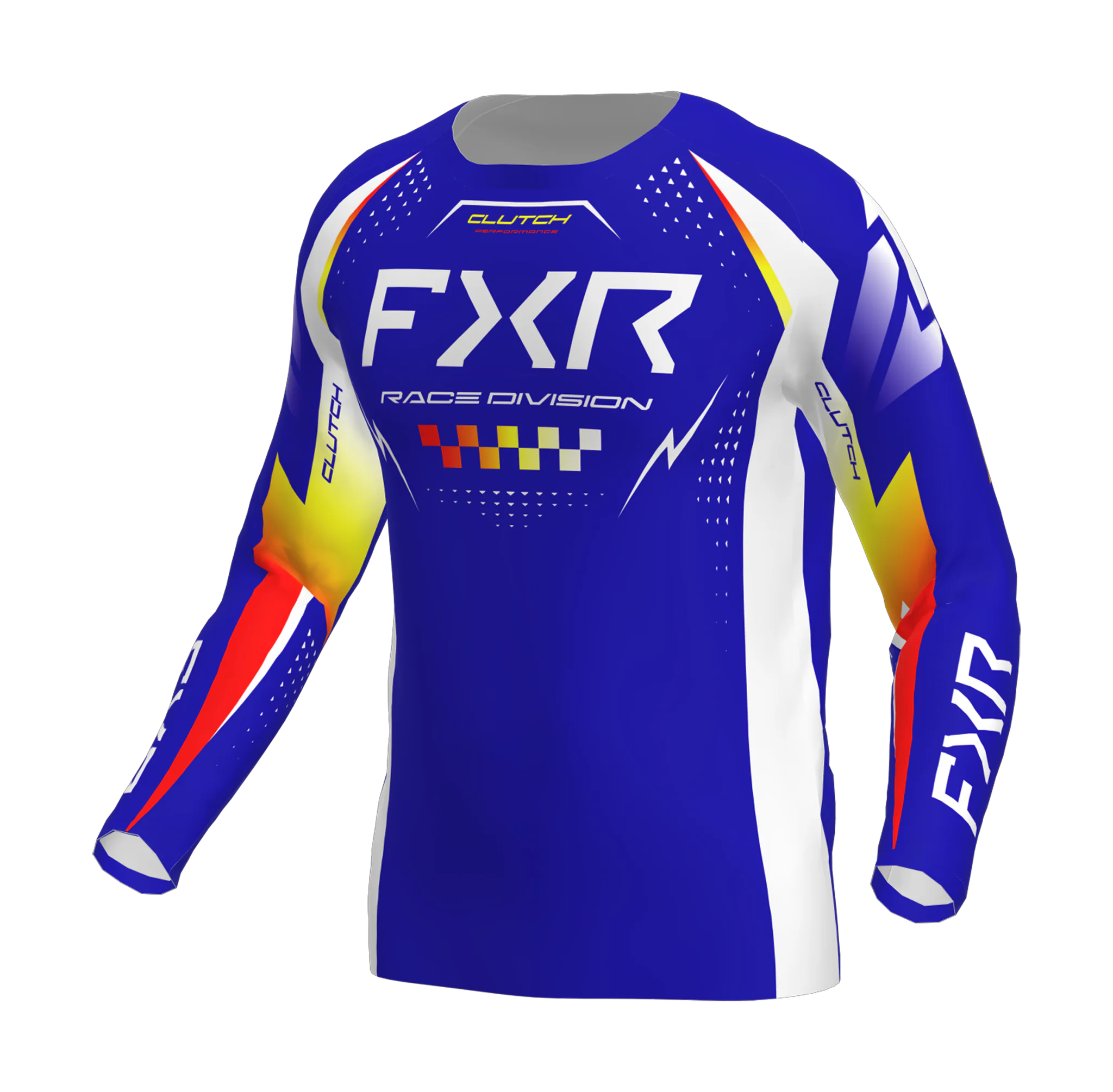 FXR Motocross Jersey 2026 Clutch Pro - Royal / Yellow / Red