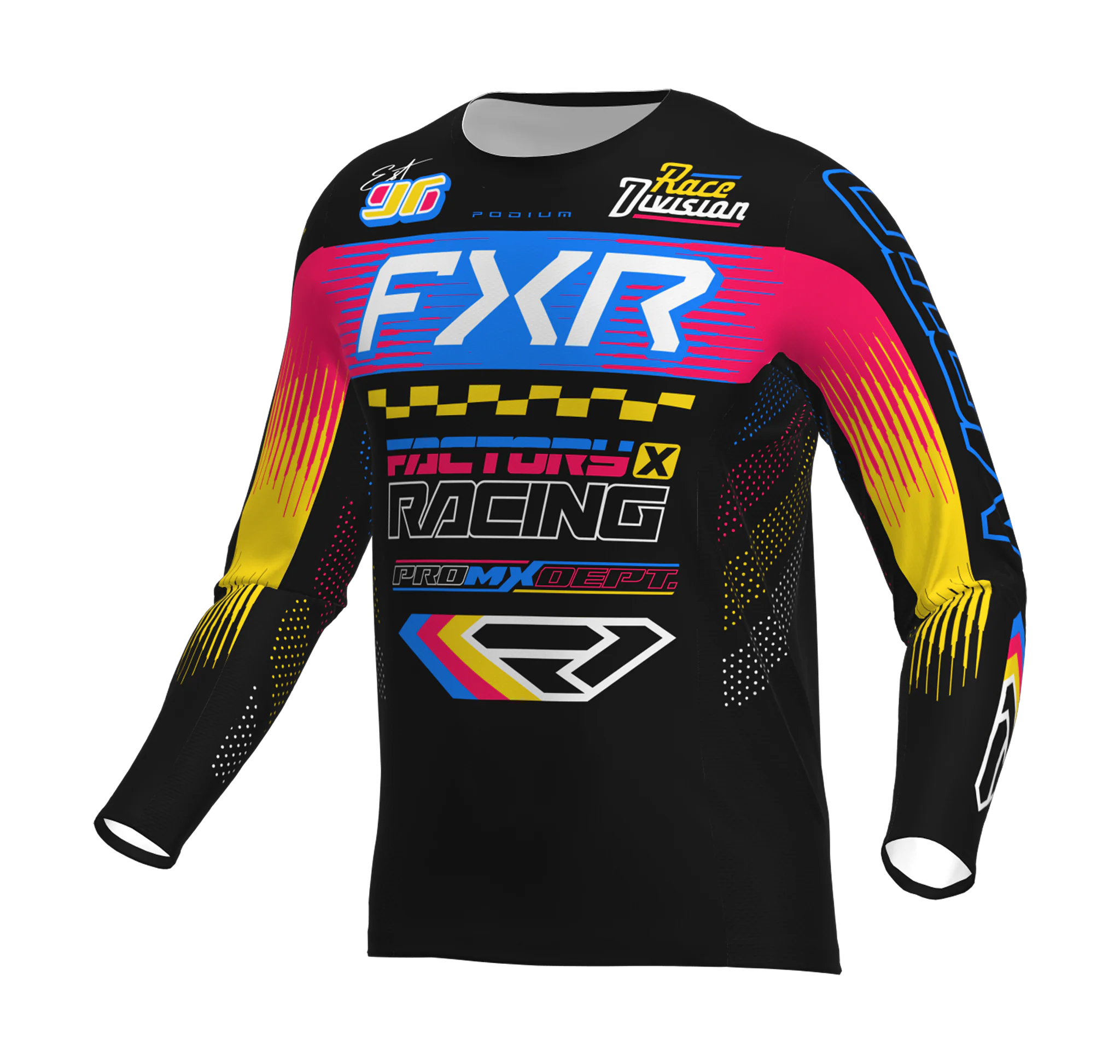 FXR Motocross Gear 2026 Podium Gladiator - Black / Blue / Razz