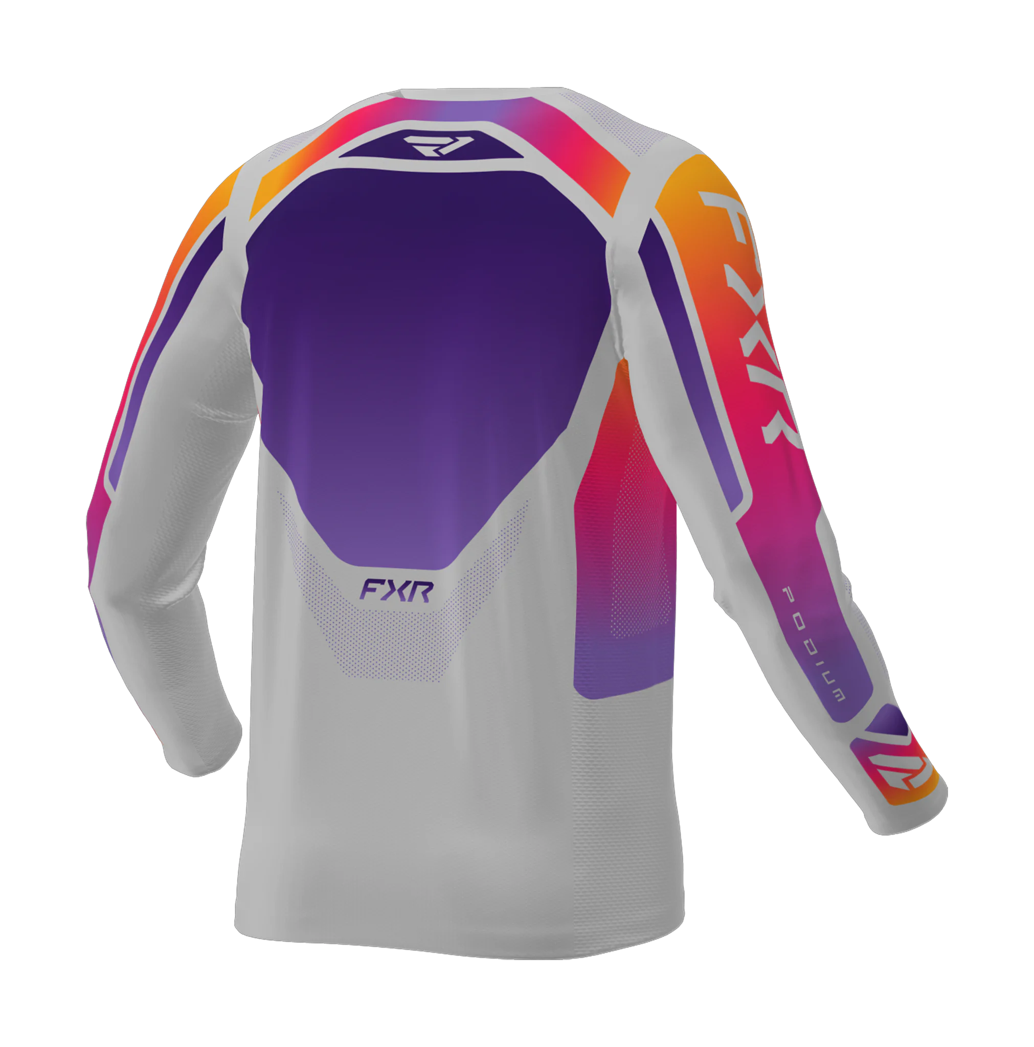 FXR Motocross Jersey 2026 Podium Relay - Grey / Purple / Tangerine