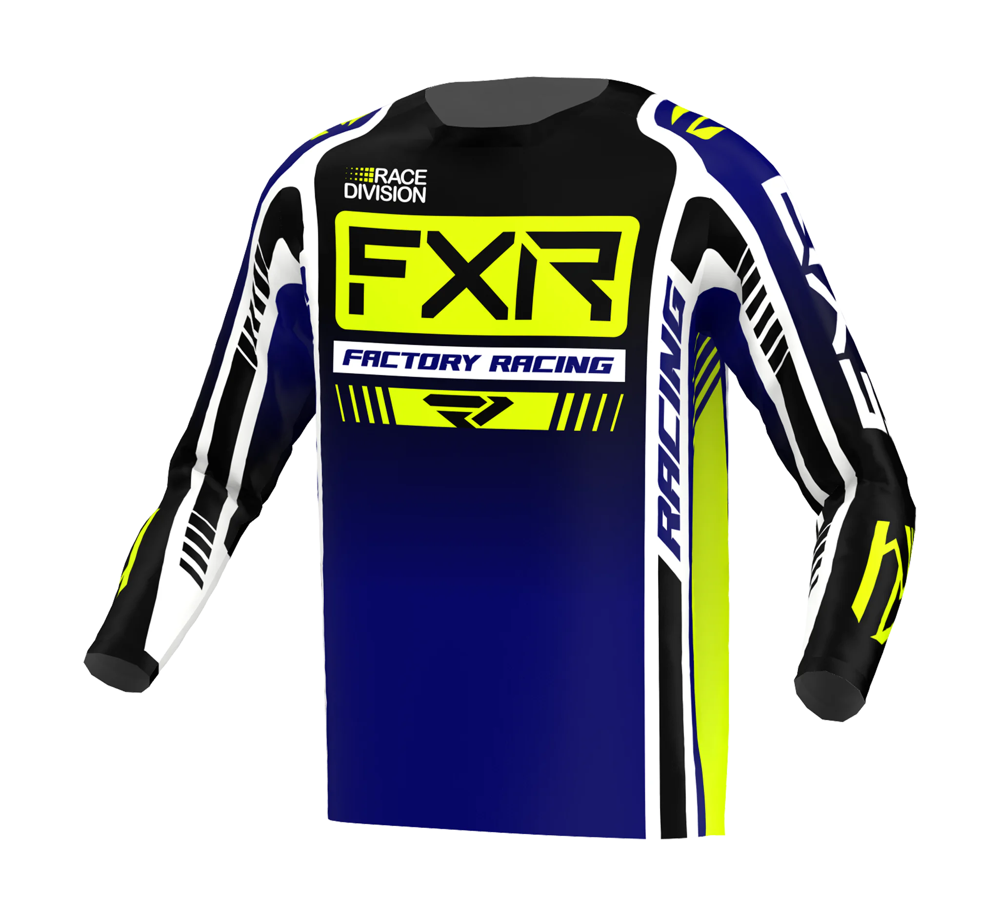 FXR Motocross Gear Clutch Pro - Midnight / HiVis / White