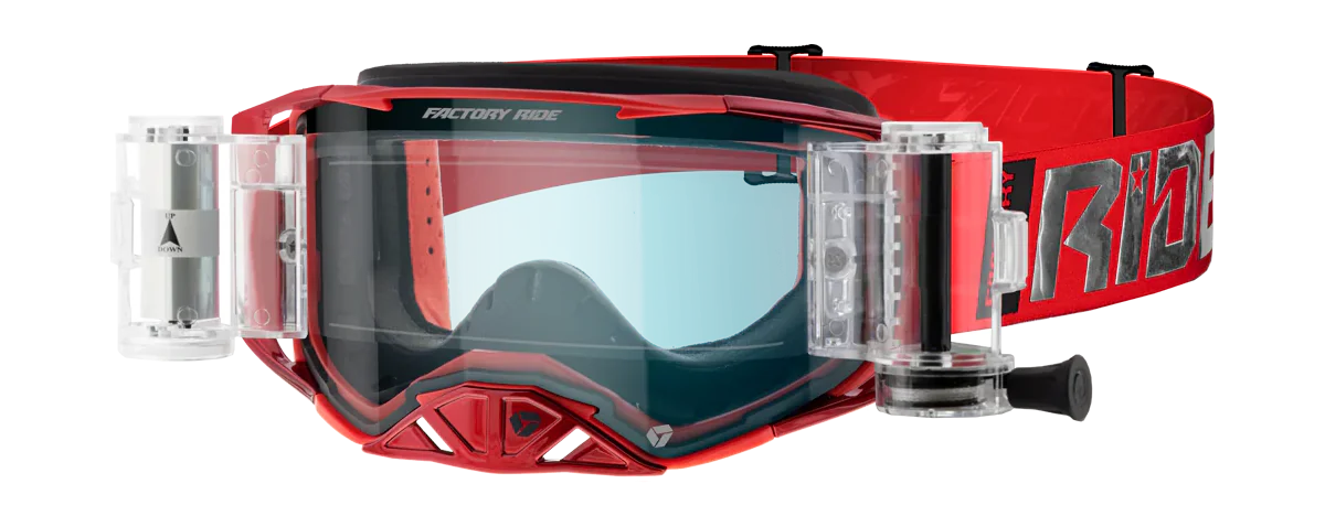 FXR Motocross Goggle Roll-Off Factory Ride - Livid - Clear