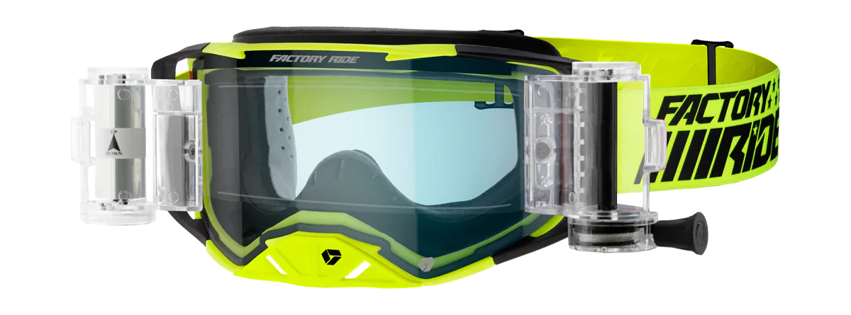 FXR Motocross Goggle Roll-Off Factory Ride - Trigger - Clear