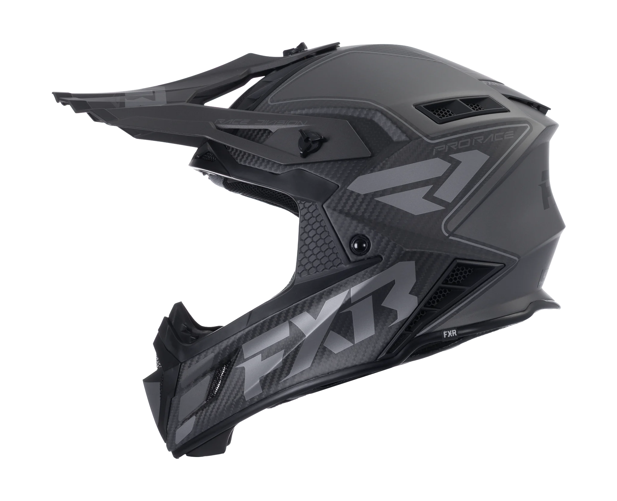 FXR Motocross Helmet Helium Carbon - Shadow