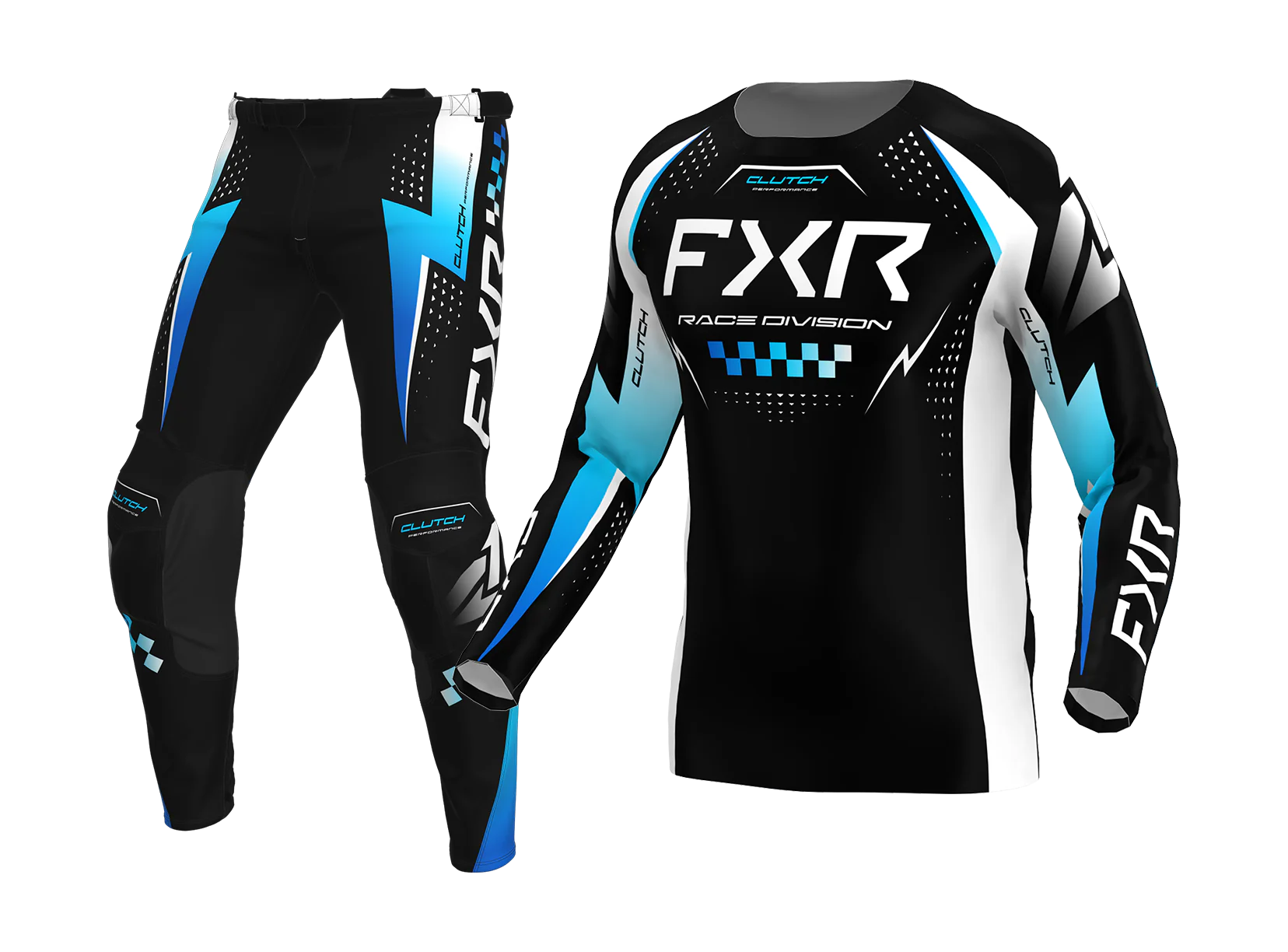 FXR Motocross Gear 2026 Clutch Pro - Black / Blue / White