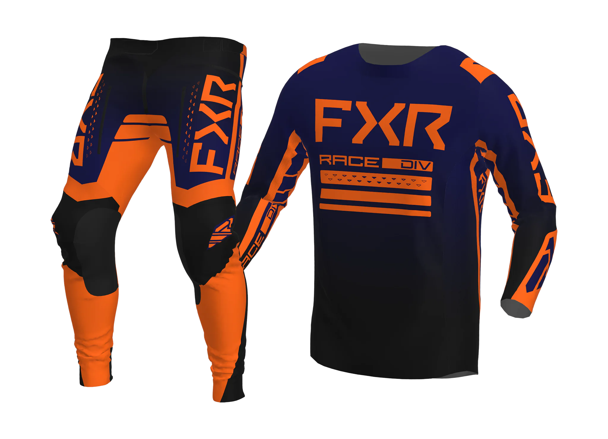 FXR Motocross Gear Contender - Midnight / Orange