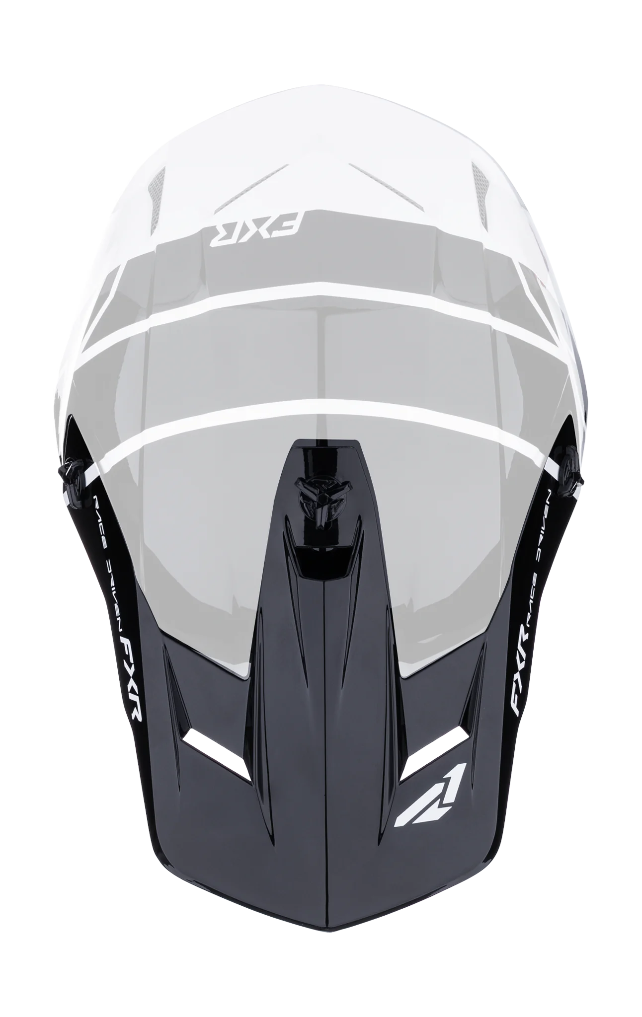 FXR Helmet Visor Clutch Comp - White / Black
