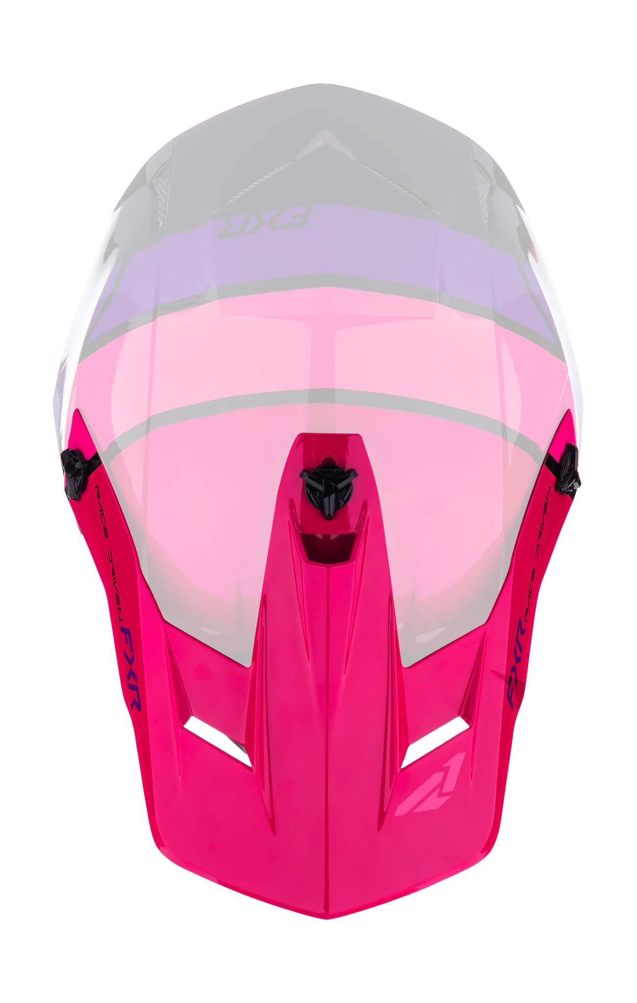 FXR Helmet Visor Clutch Comp - Black / Razz