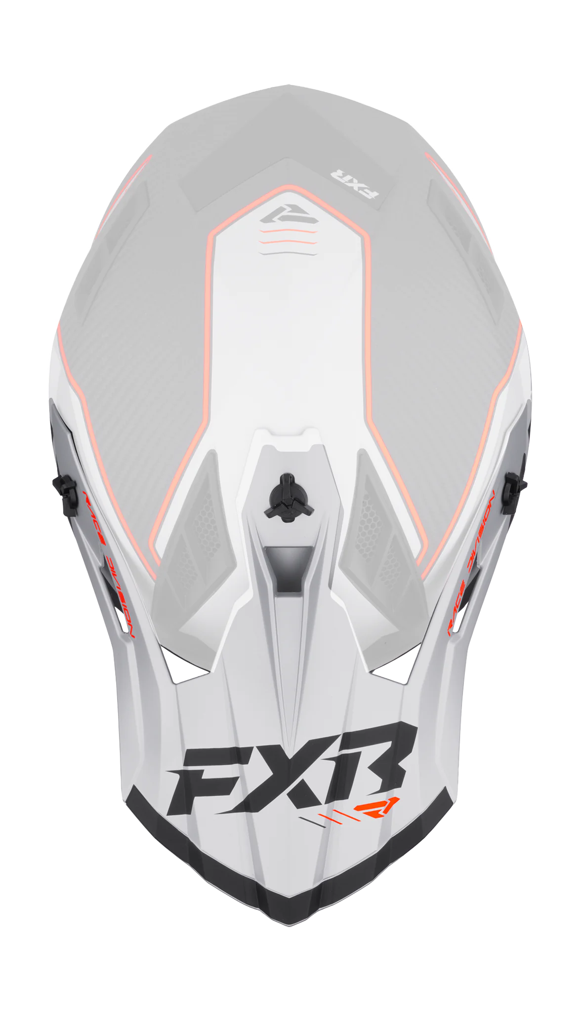 FXR Helmet Visor Helium Carbon - Orange / Silver