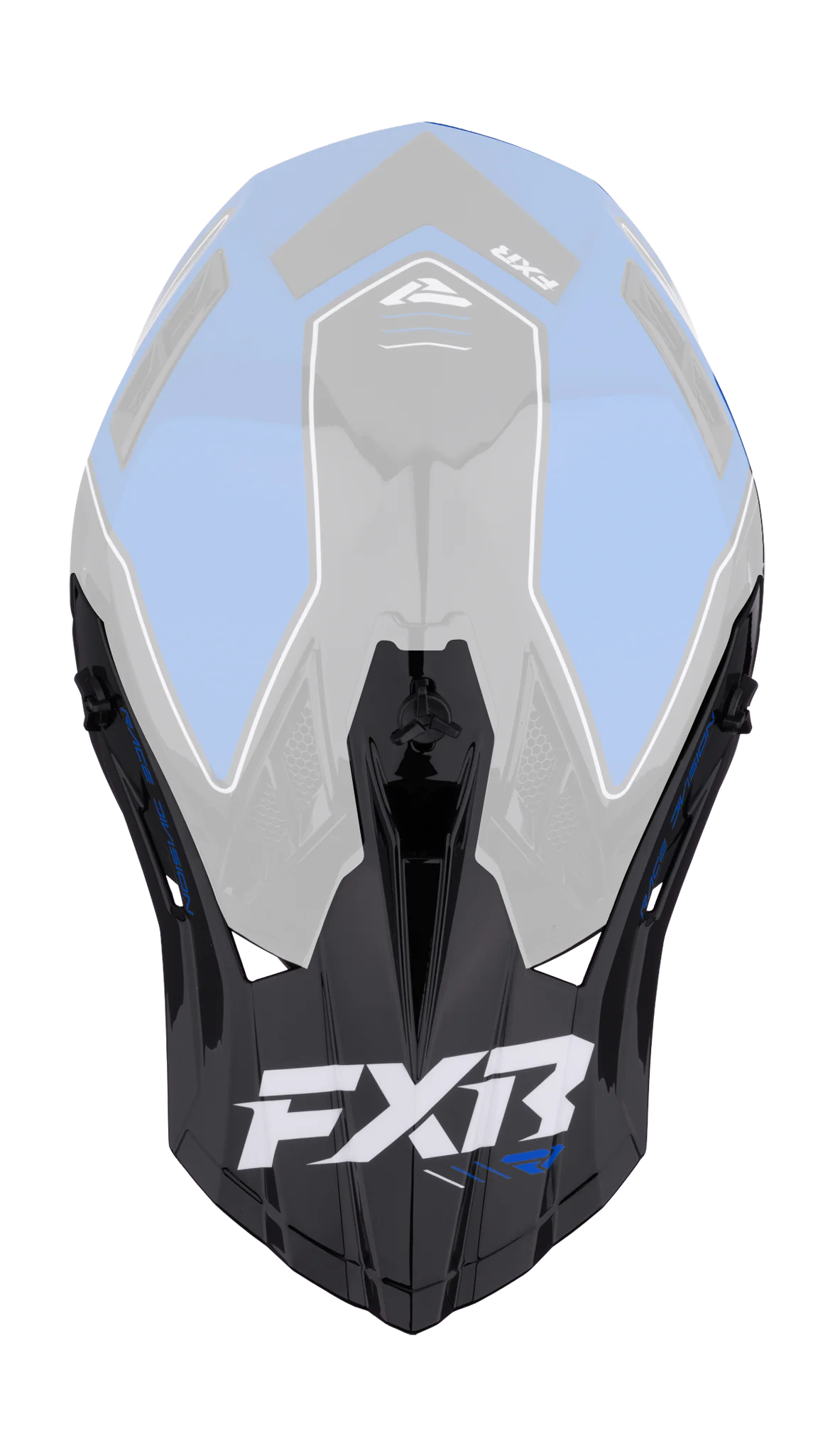 FXR Helmet Visor Helium Race Div - Blue / White