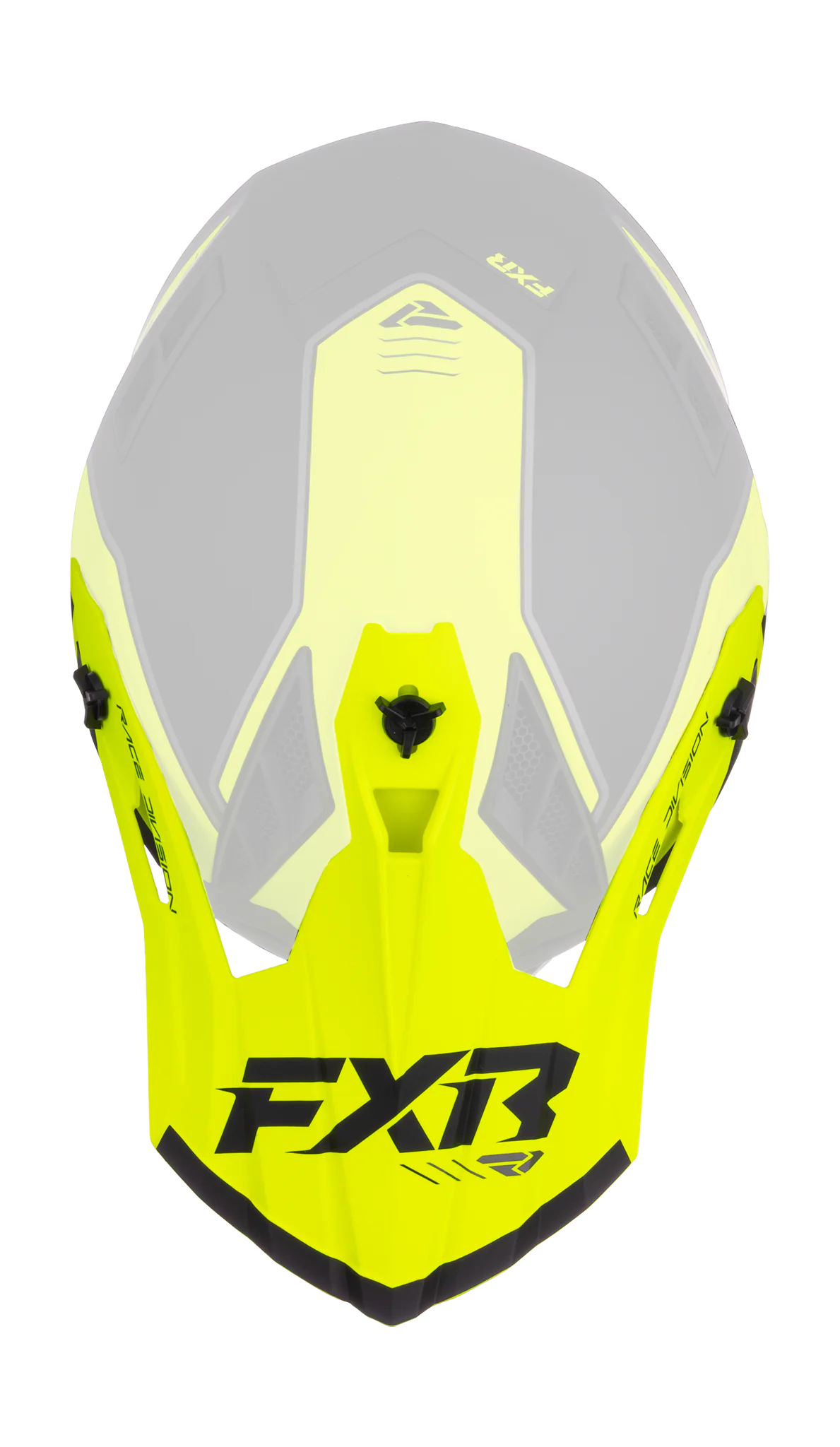FXR Helmet Visor Helium Race Div - HiVis / Grey