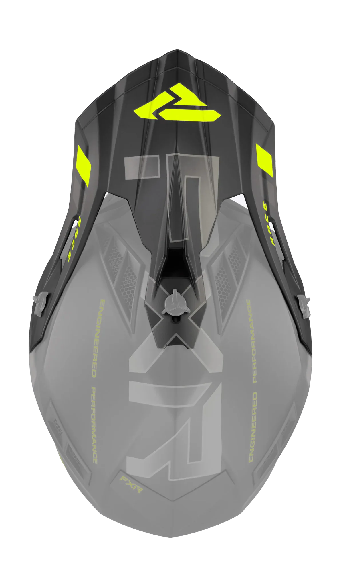 FXR Helmet Visor Helium Race Div - Black / High-vis