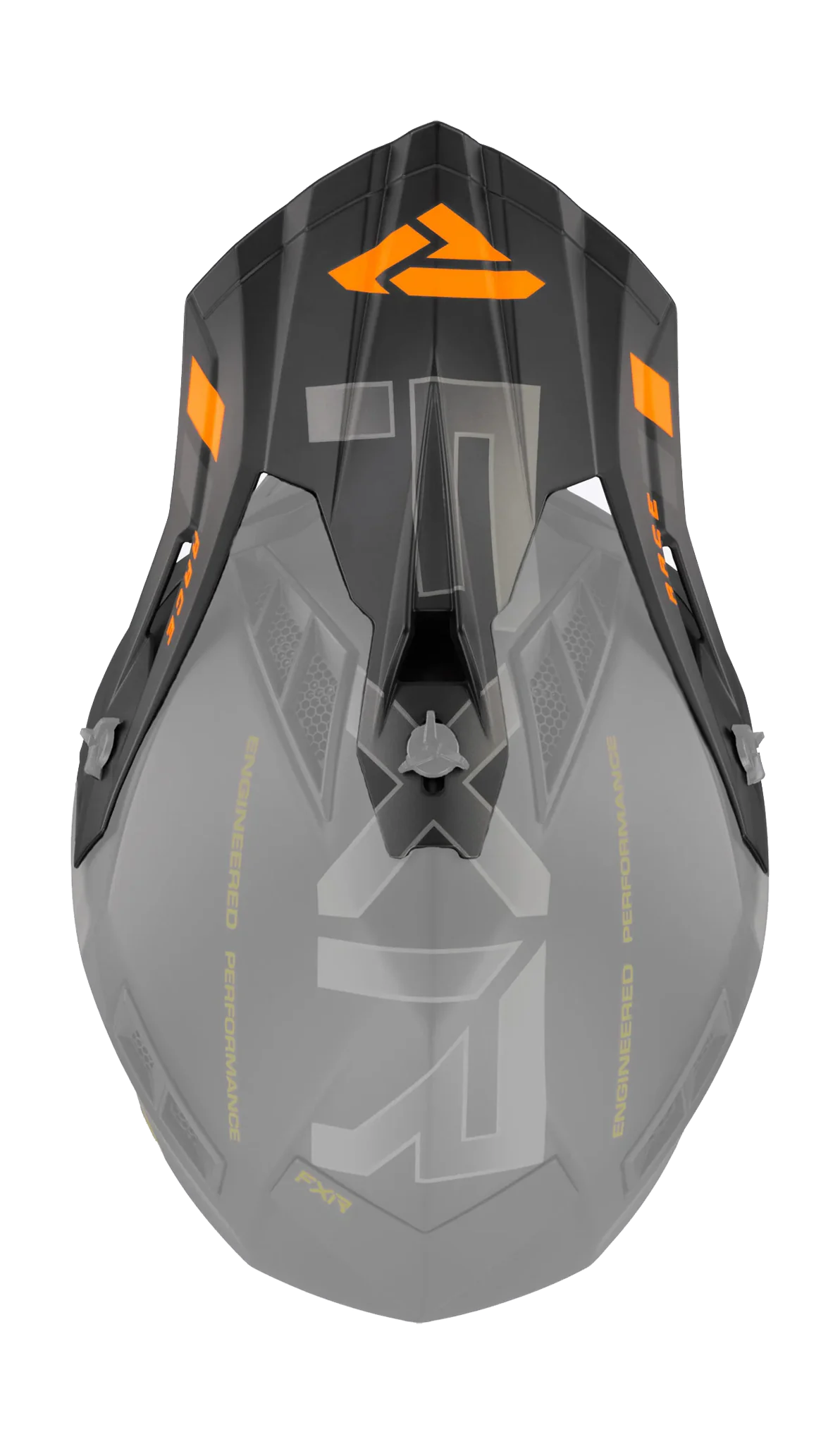 FXR Helmet Visor Helium Race Div - Black / Orange