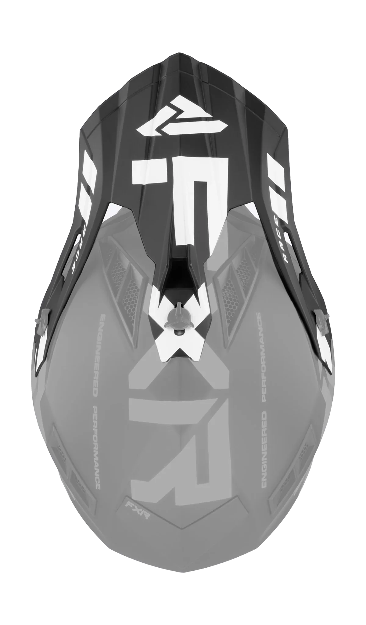 FXR Helmet Visor Helium Race Div - Black / White