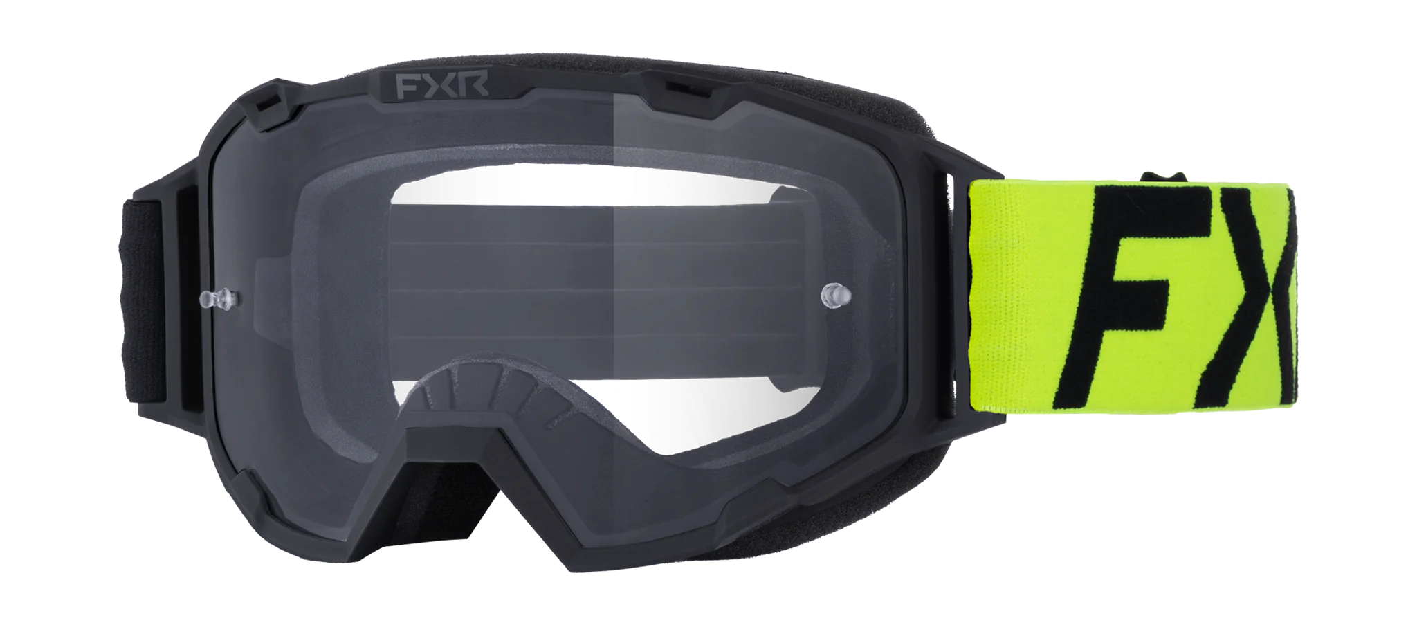 FXR Youth Motocross Goggle Maverick Prime - HiVis - Clear