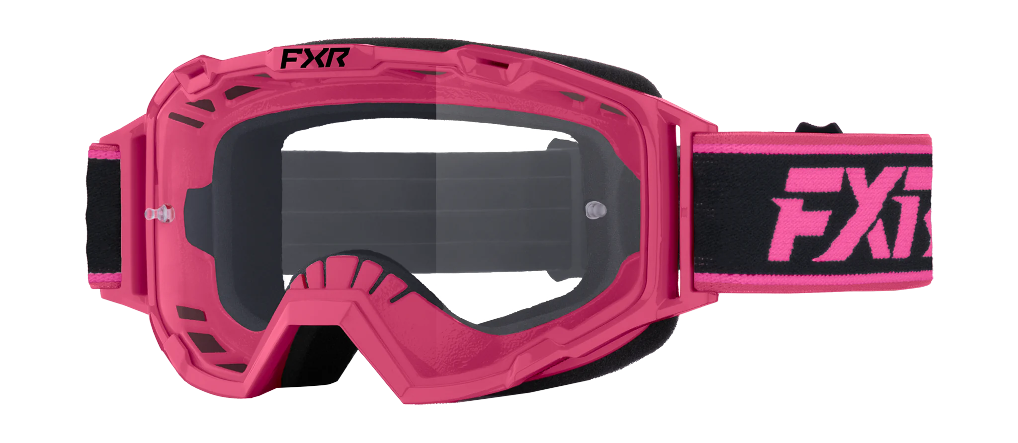 FXR Youth Motocross Goggle Maverick Prime - Razzle - Clear