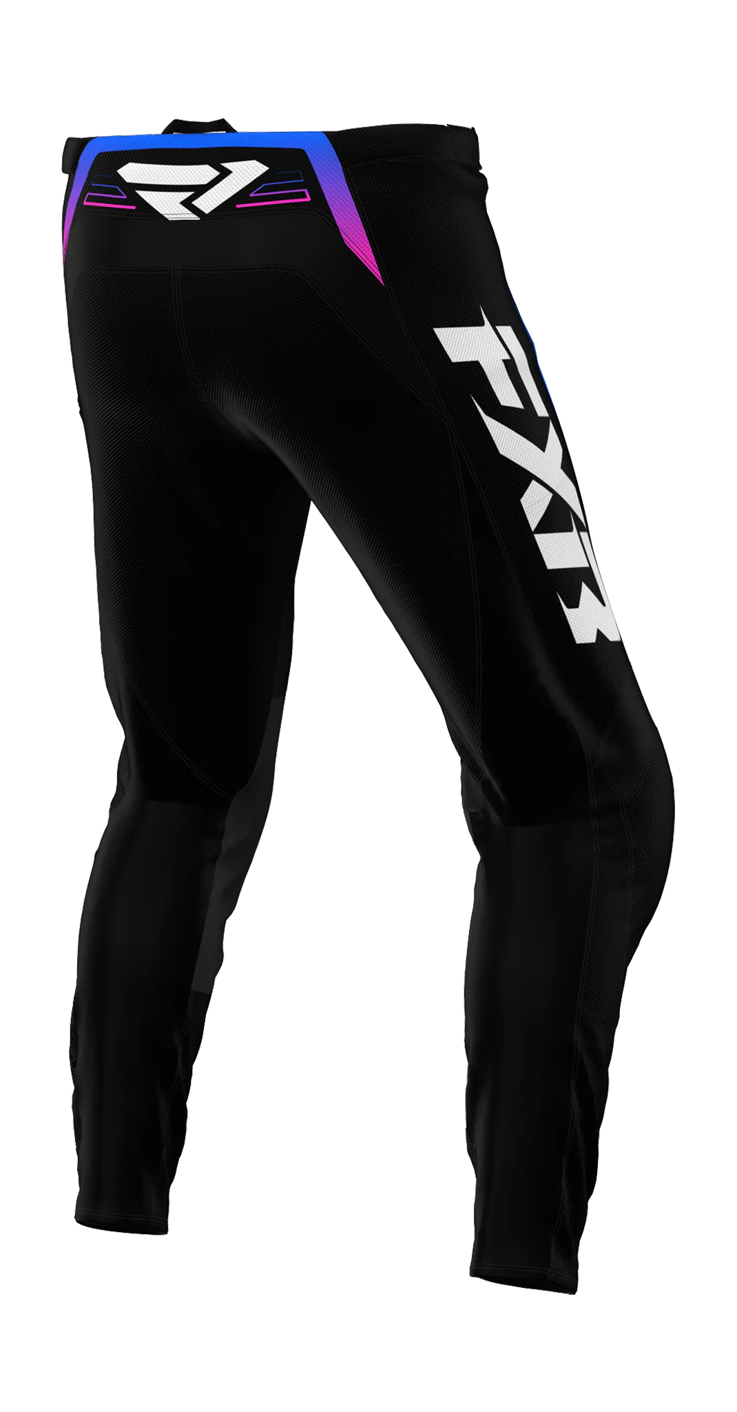 FXR Youth Motocross Pants Clutch - Black / Blue / Pink
