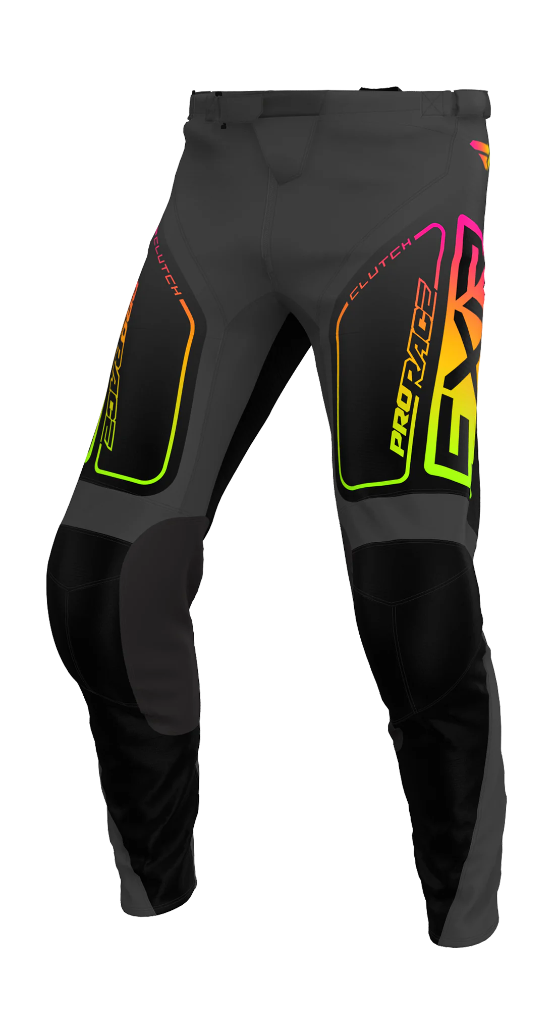 FXR Youth Motocross Pants Clutch - Black / Sherbert